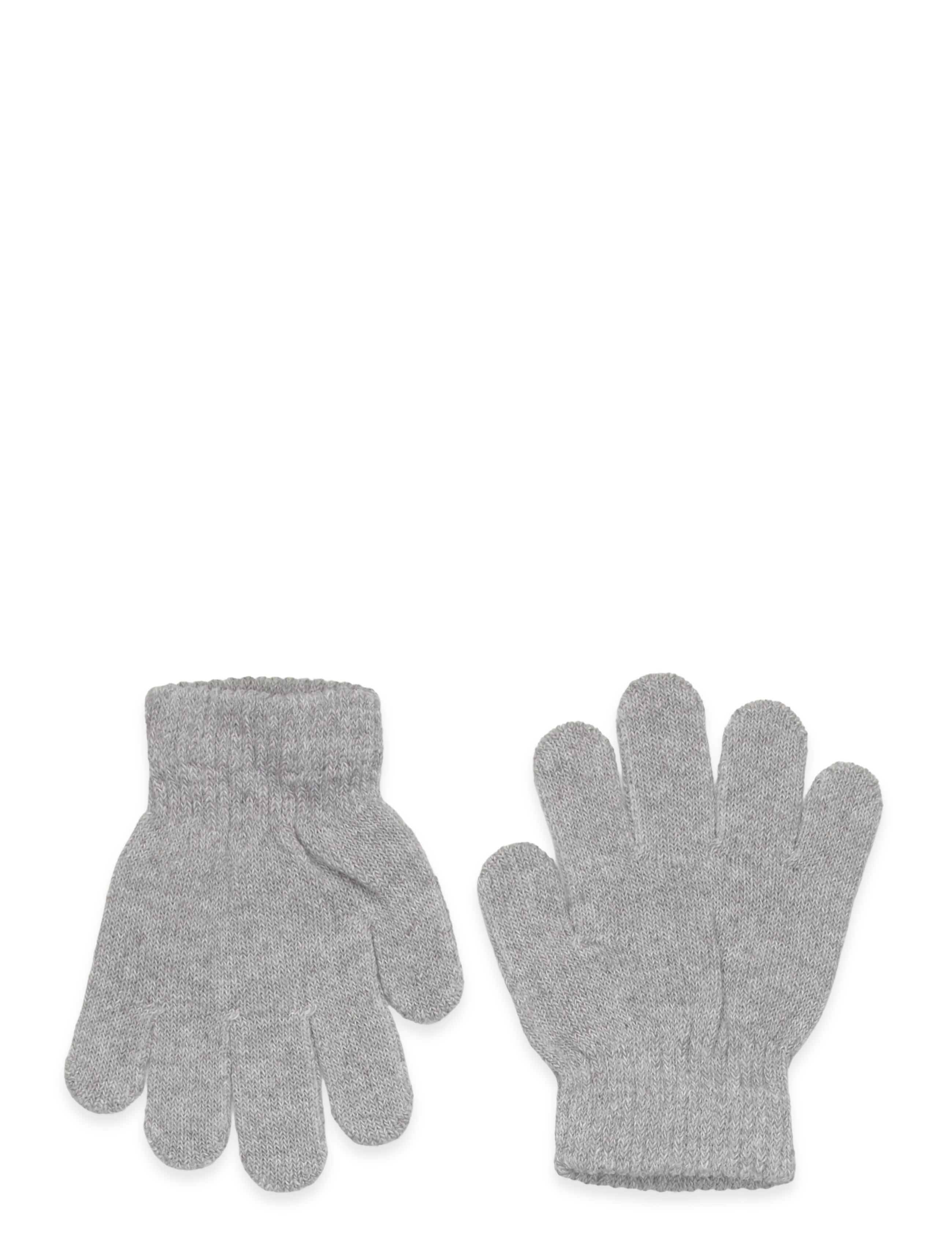 Enkel Studio Kids Knitted Gloves, Børn, Børne Strikhandsker, Grå, Str: 3-5