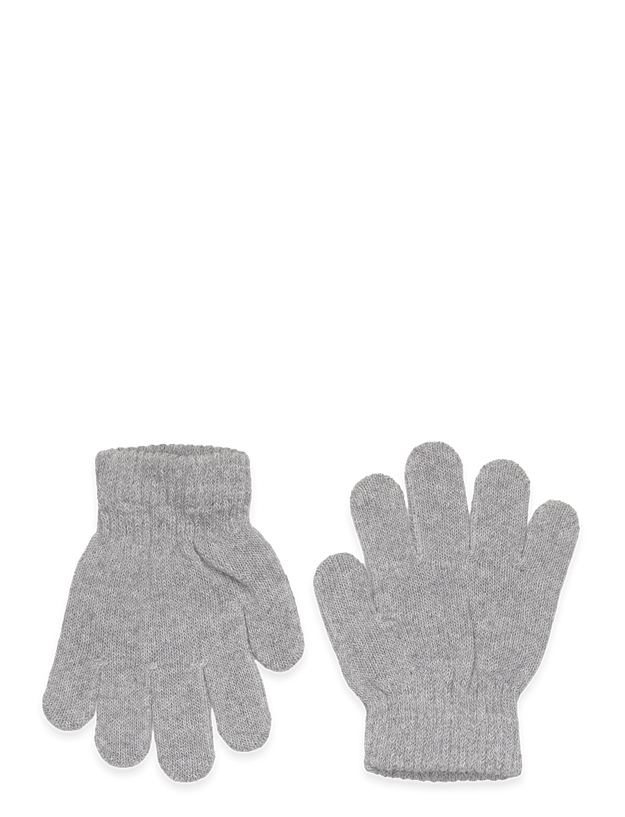Enkel Studio - Kids knitted gloves - gloves - grey - 0
