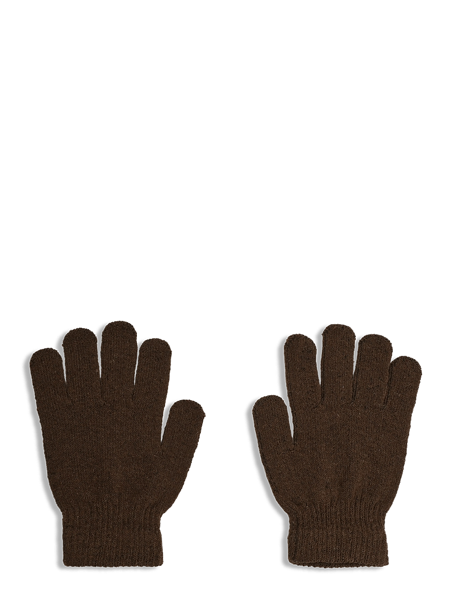 Enkel Studio - Womens knitted gloves - sõrmikud - brown - 0