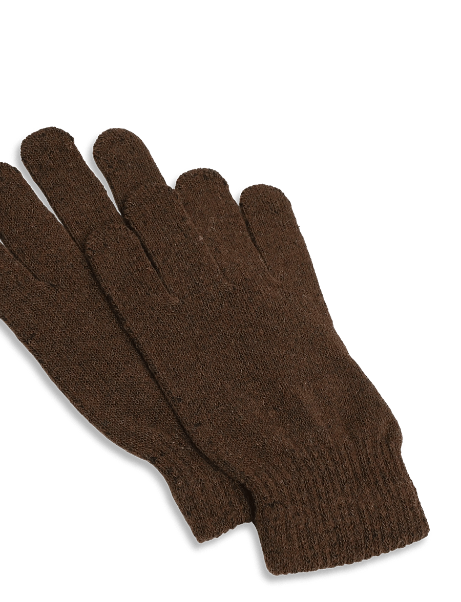 Enkel Studio - Womens knitted gloves - sõrmikud - brown - 2