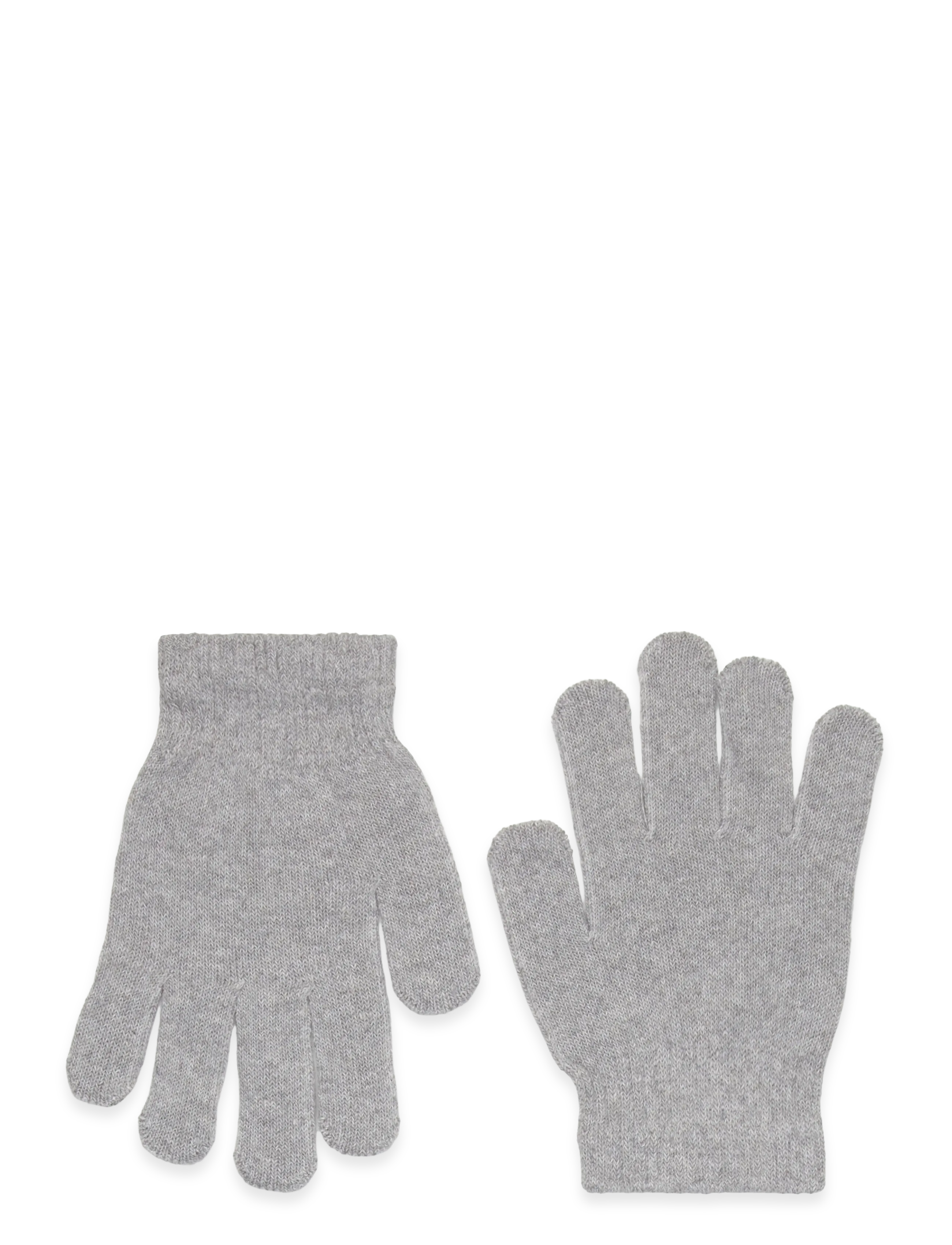 Enkel Studio Womens Knitted Gloves, Kvinder, Strikhandsker, Grå, Str: ONE SIZE