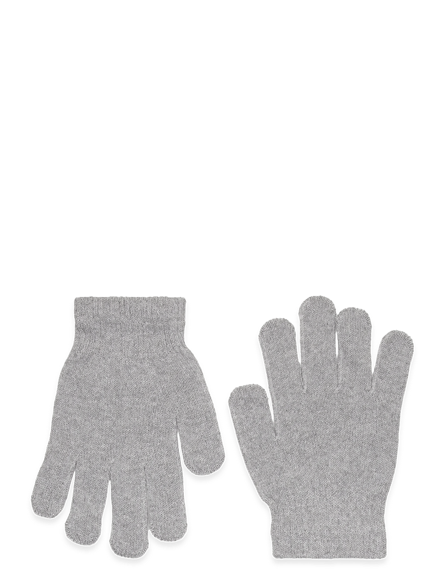 Enkel Studio - Womens knitted gloves - everyday style - grey - 0