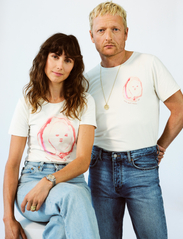 Knæk Cancer - Enkel Studio - Knæk Cancer Men - basic t-shirts - ivory - 3