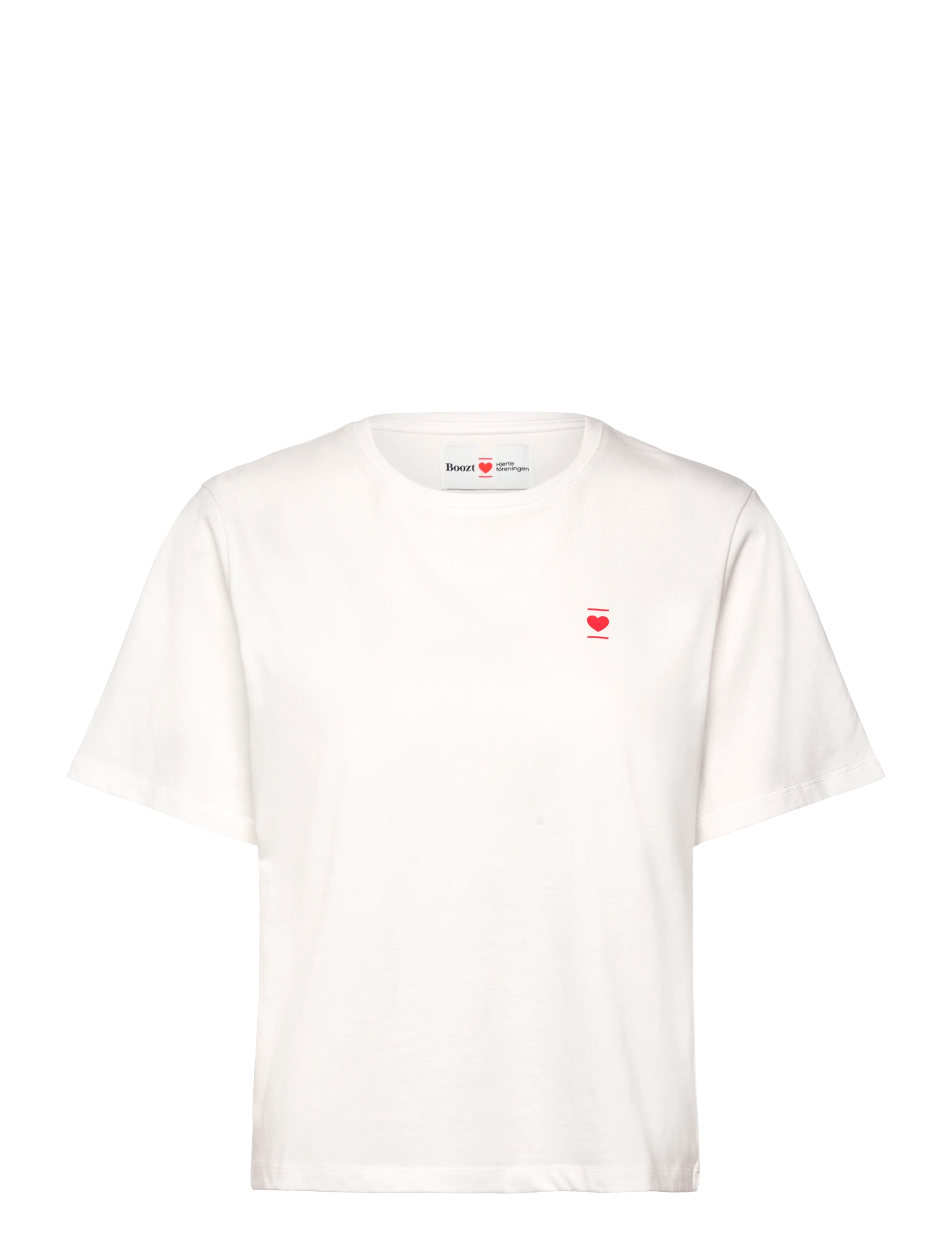 Enkel Studio BooztxHjerteforeningen Womens Boxy t-shirt - Riided - CLOUD DANCER / white