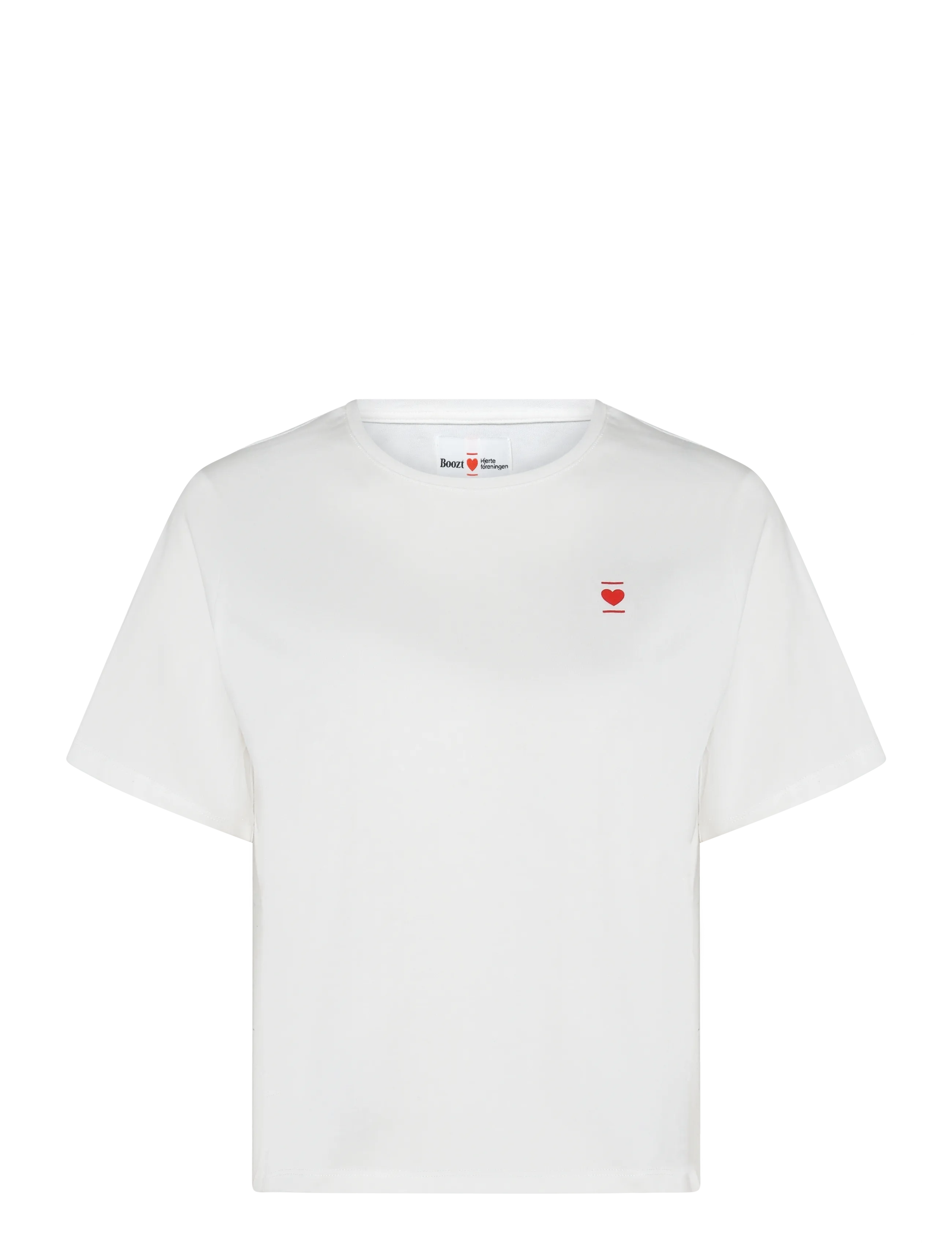 Enkel Studio BooztxHjerteforeningen Womens Boxy t-shirt - T-Shirts & Tops - CLOUD DANCER / white