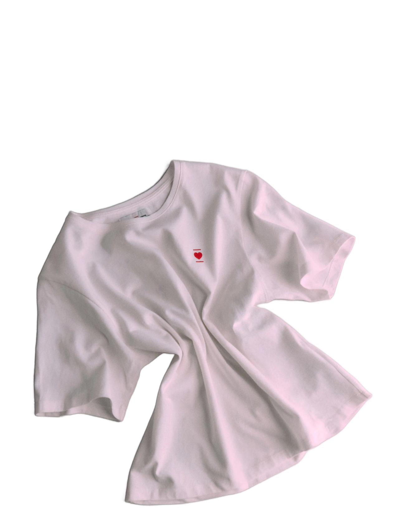 Enkel Studio BooztxHjerteforeningen Womens Boxy t-shirt - T-shirts & Tops - CLOUD DANCER / white