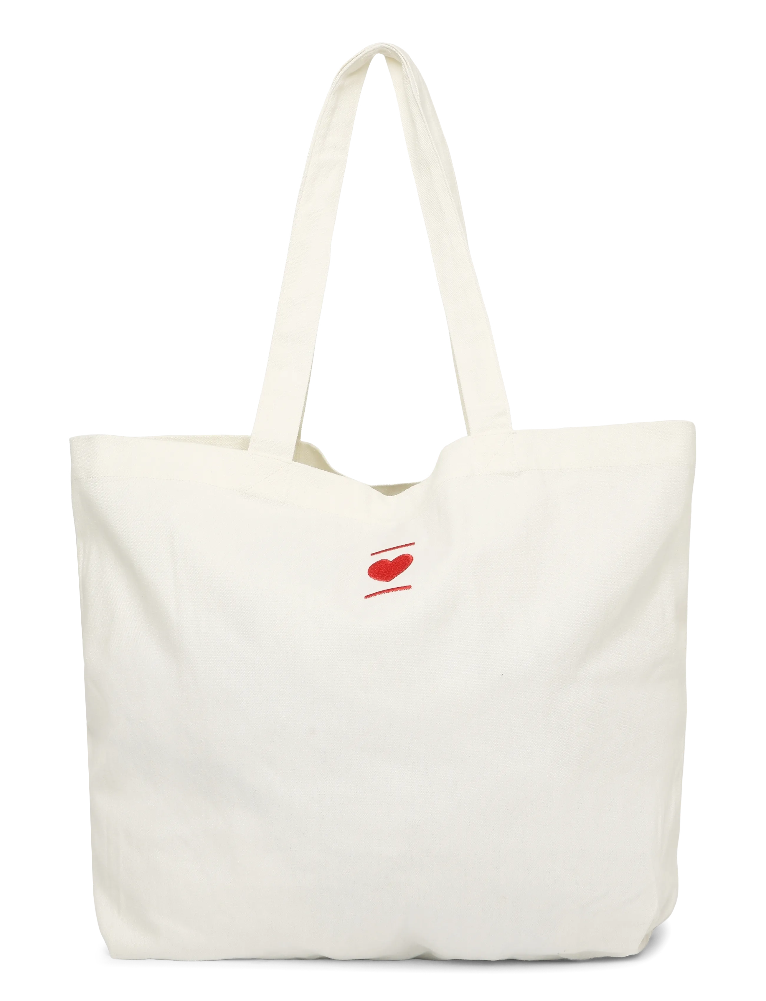 Enkel Studio BooztxHjerteforeningen Canvas tote - Tasker - CLOUD DANCER / white