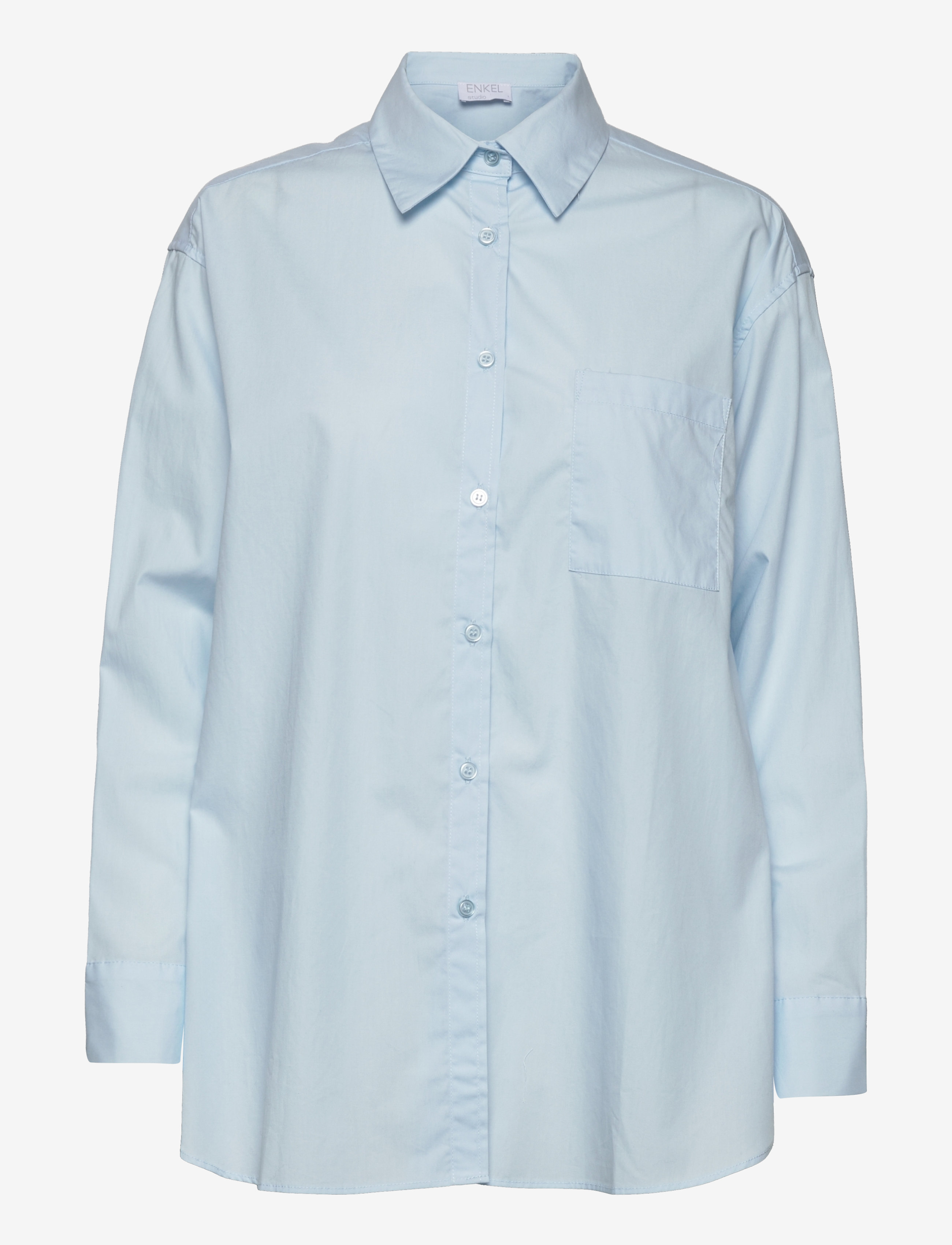 Enkel Studio Organic oversized shirt - Morsdagsgaver - NANTUCKET BREEZE / blue