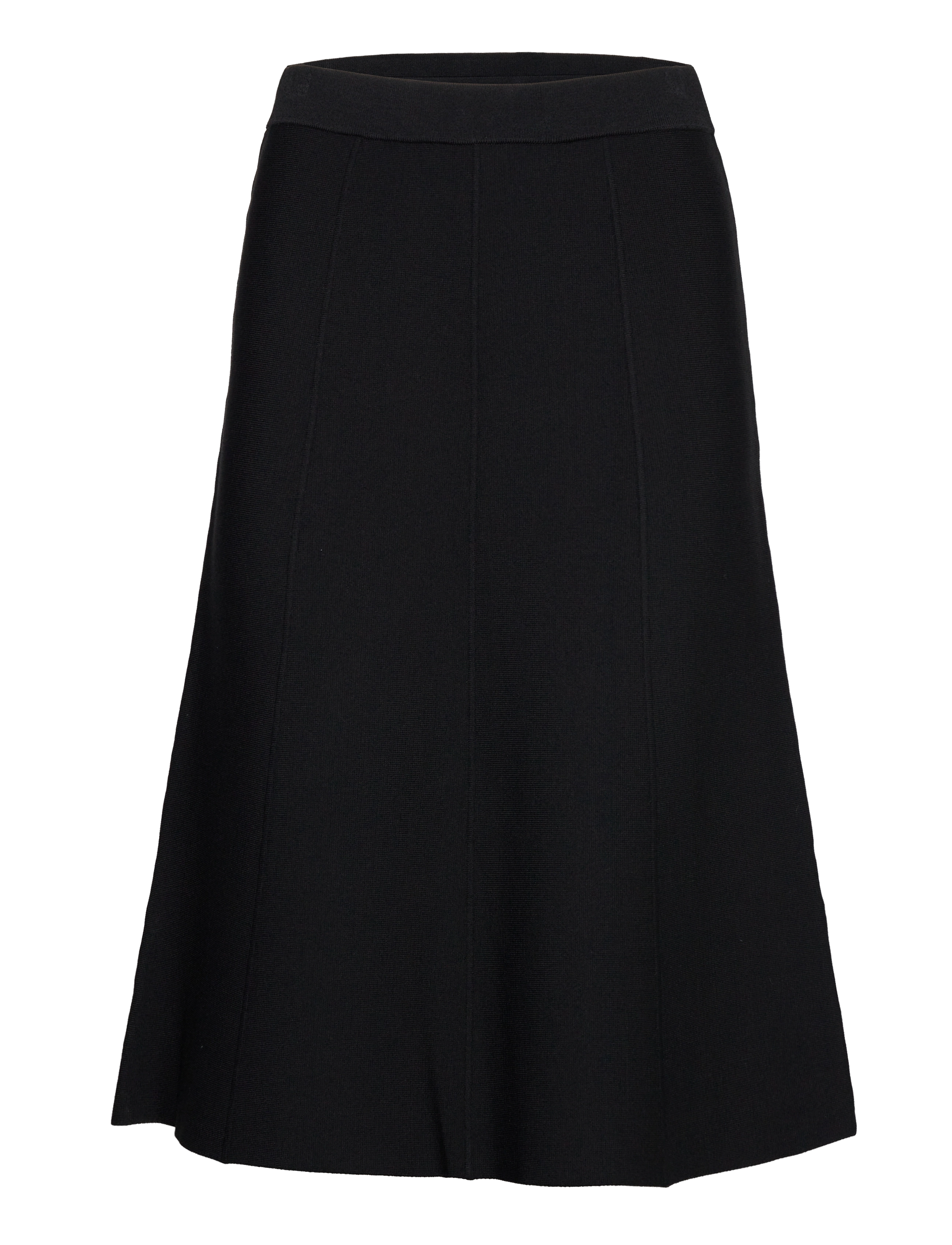 Enkel Studio ESGRAN Knit Skirt F - Nederdele - MIDNIGHT COAL / black