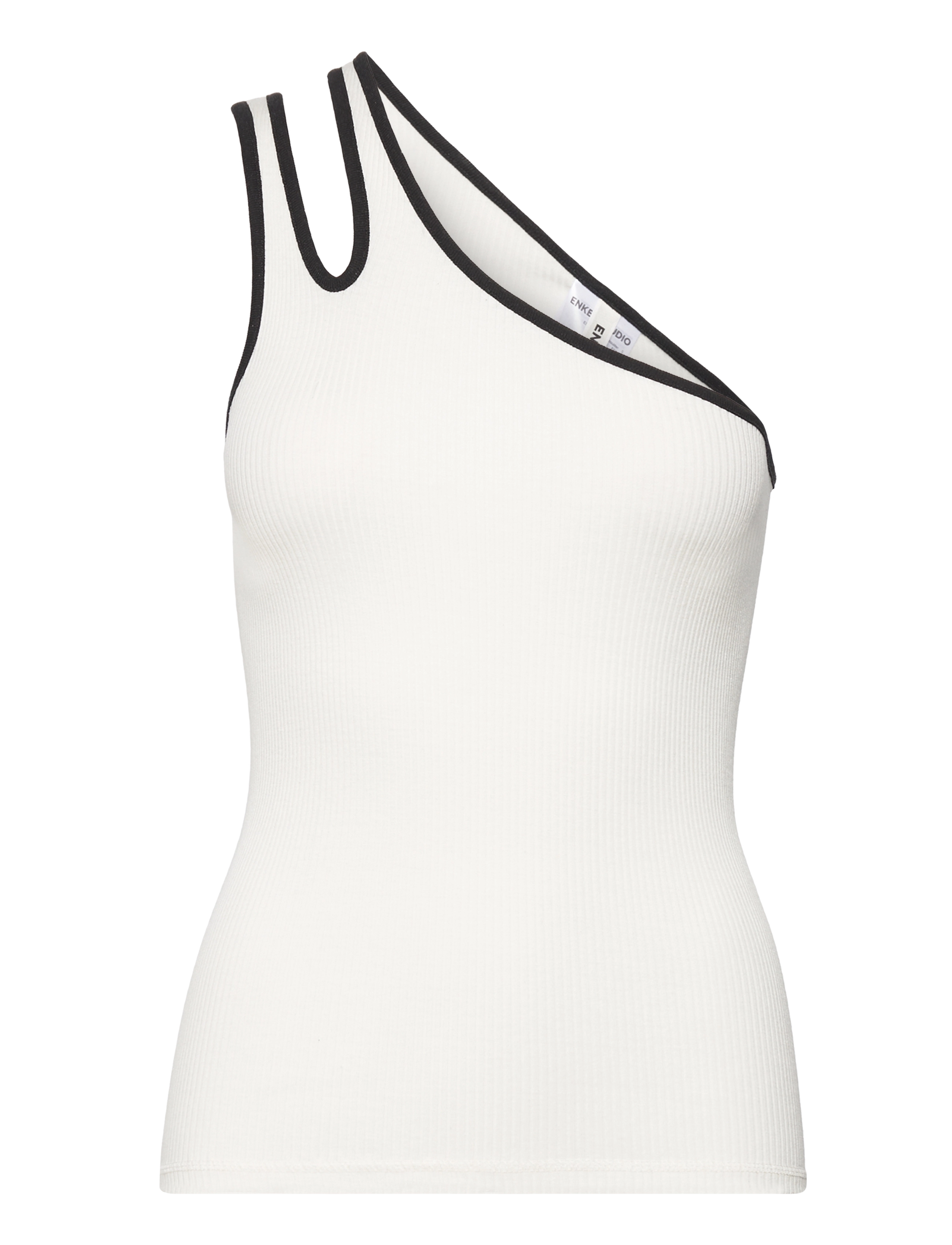Enkel Studio ESWALMUE One shoulder - Tøj - CLOUDY IVORY / white