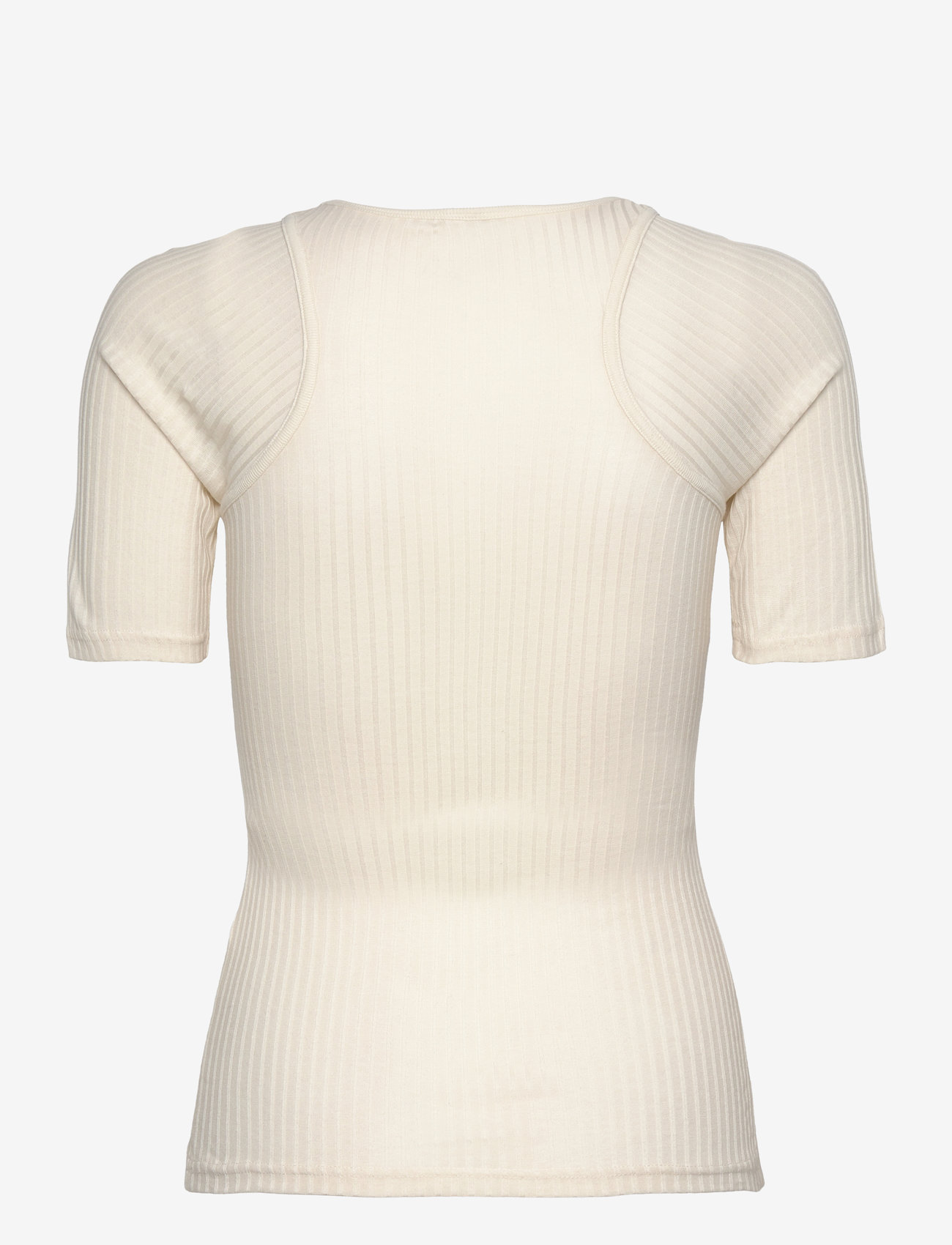 Enkel Studio - ESVELO SS Top F - marškinėliai - cloudy ivory - 1