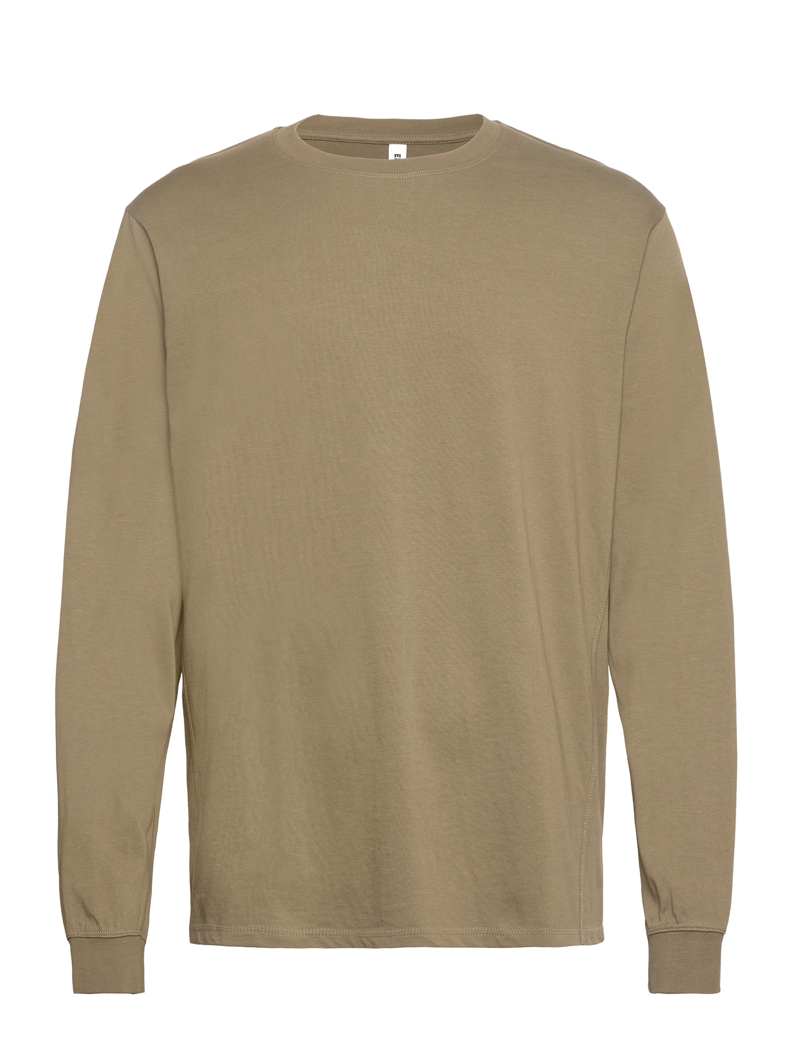 Enkel Studio ESLEAF LS Crewneck - Organic M - Kampanj - DARK MOSS GREEN / khaki/green