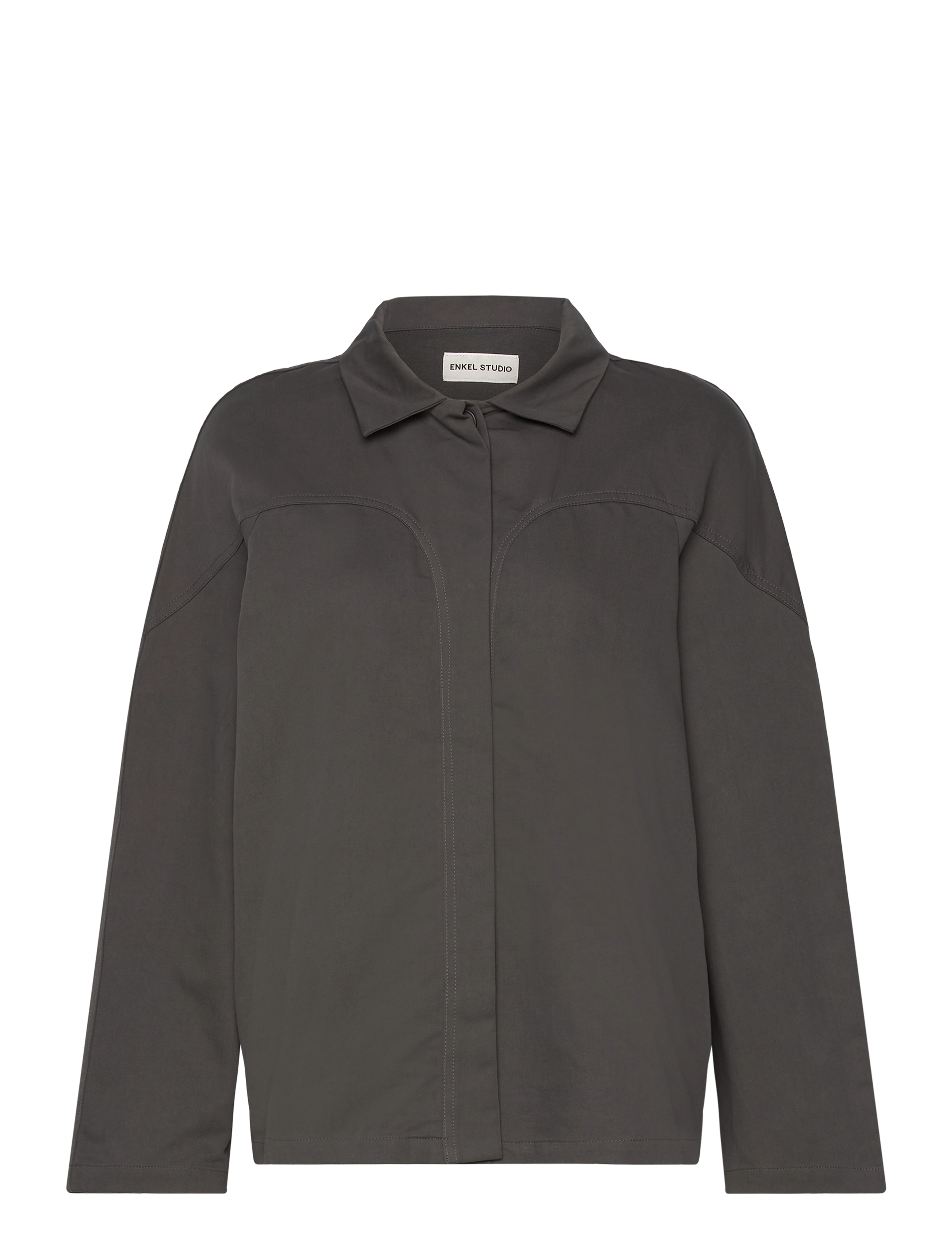 Enkel Studio ESRAN LS Shirt F - Skjorter - STONE BEACH GREY / grey
