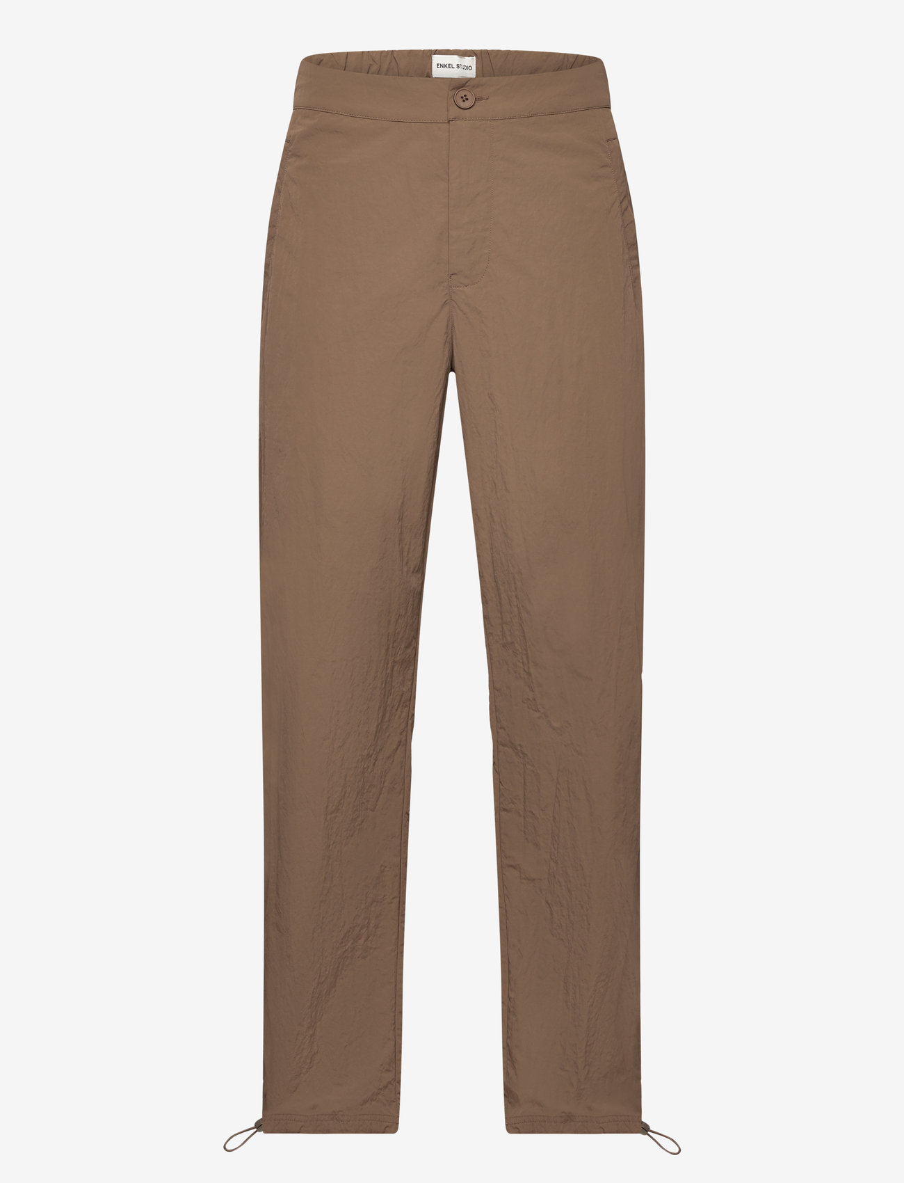 Enkel Studio - ESGRASS Pants M - casual trousers - soft soil brown - 0
