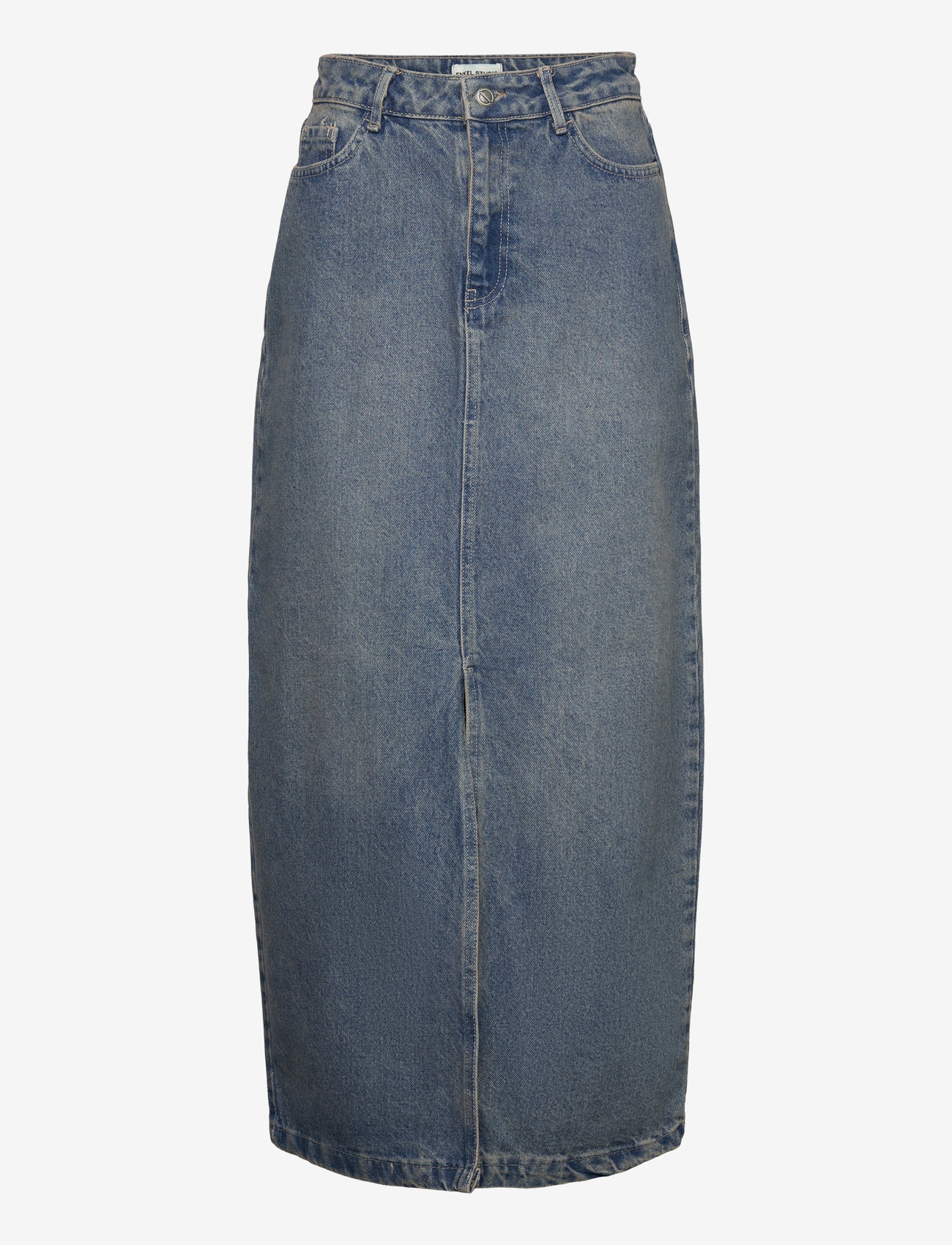 Enkel Studio - ESBOW Long Skirt Denim F - maxi skirts - deep sea navy - 0