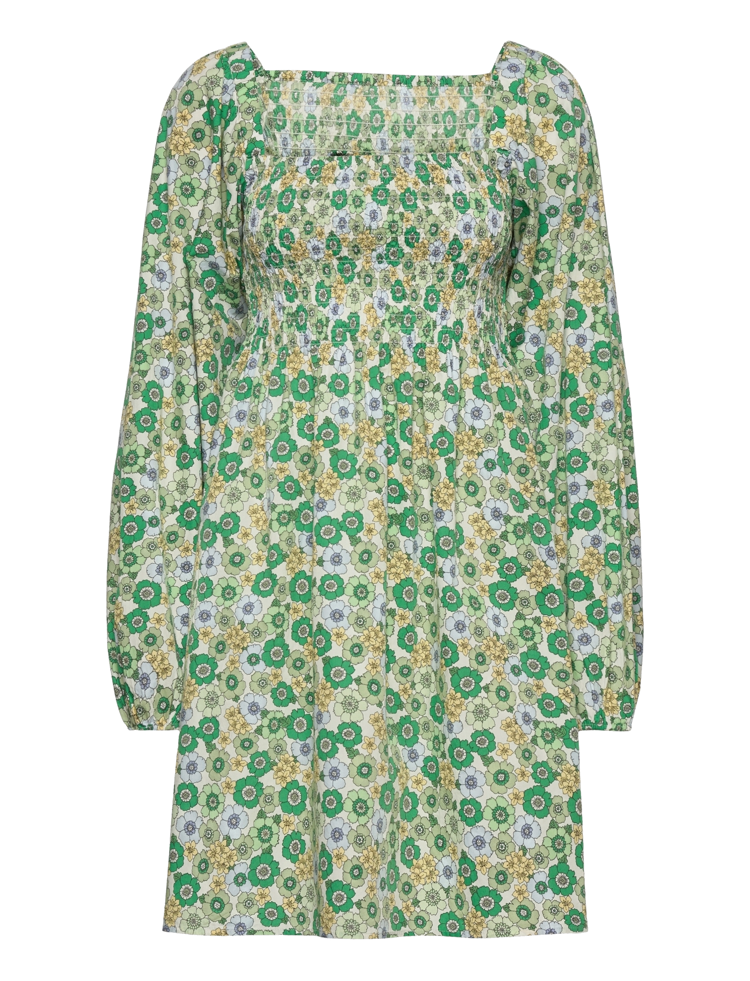 Envii Enlori Ls Dress Aop 6731, XXS, Dresses, Grün - Short Dress, Frauen