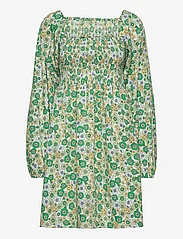 Envii - ENLORI LS DRESS AOP 6731 - korta klänningar - green poppy - 0