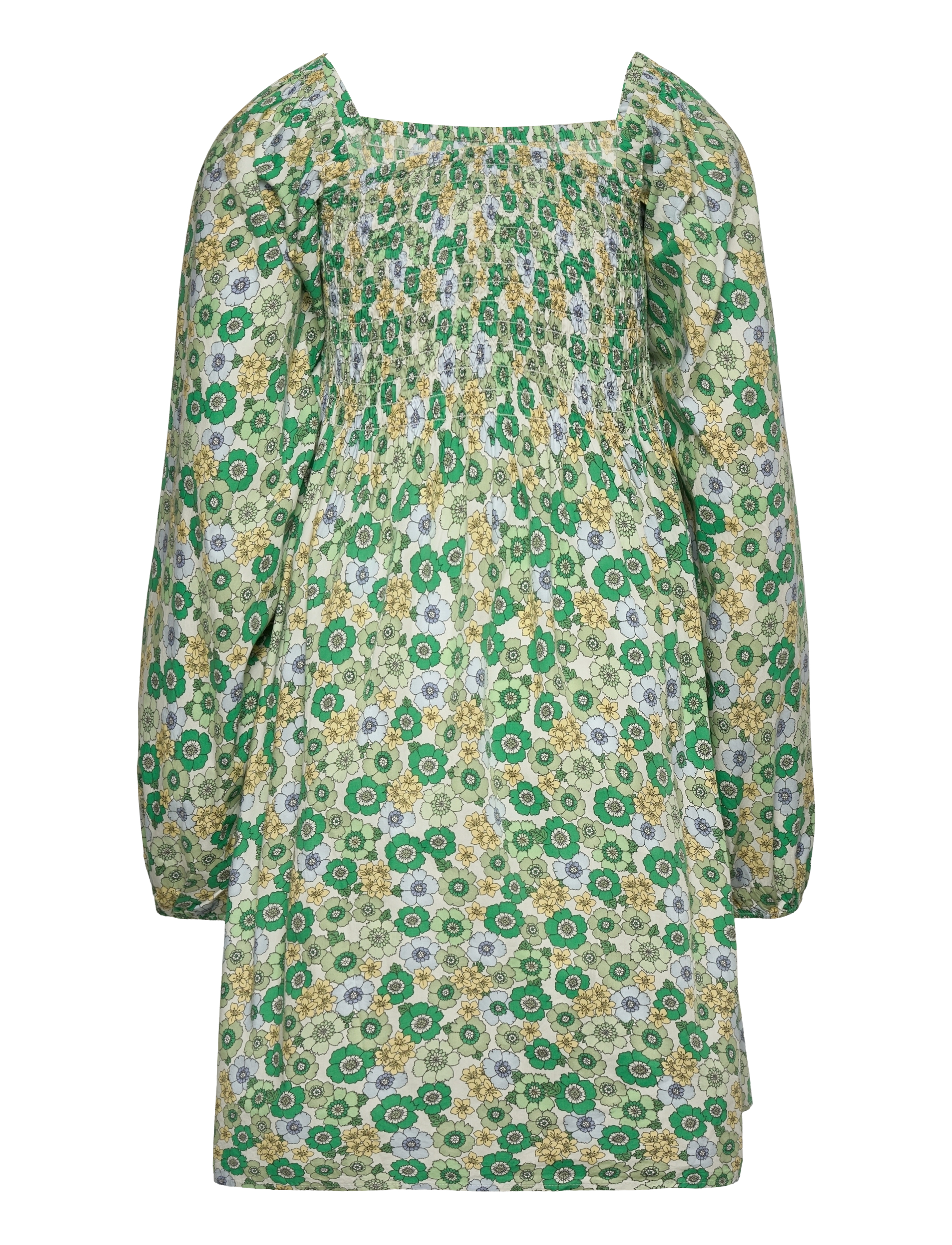 Envii - ENLORI LS DRESS AOP 6731 - korte jurken - green poppy - 1