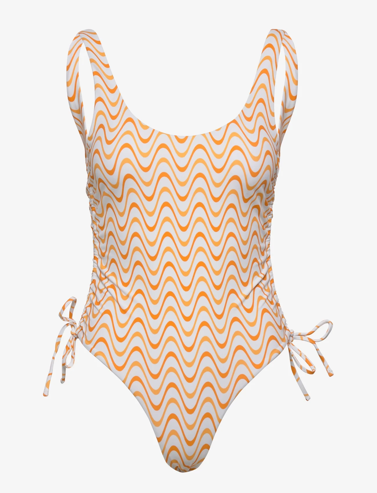 Envii - ENDROP SWIMSUIT AOP 5782 - swimsuits - apricot wave - 0