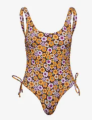 Envii - ENDROP SWIMSUIT AOP 5782 - swimsuits - brown poppy - 0