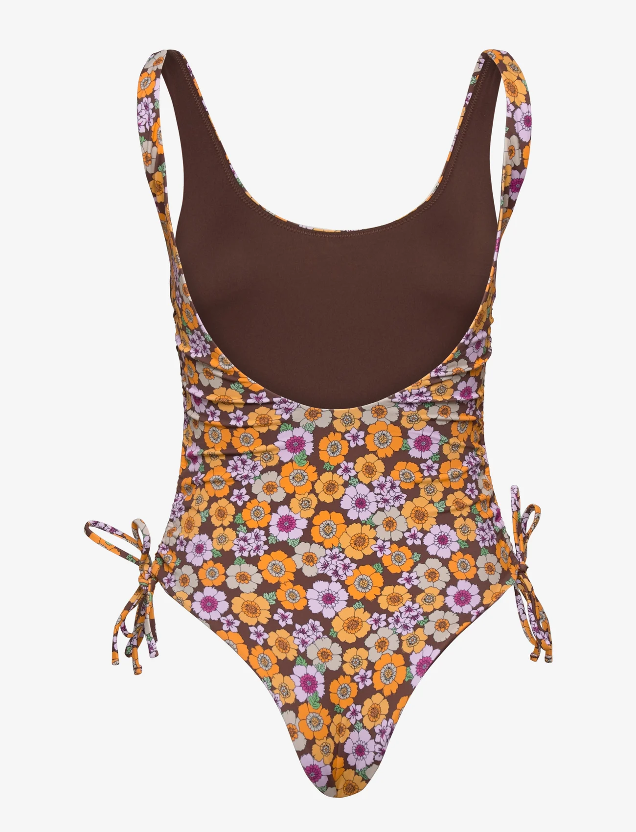 Envii - ENDROP SWIMSUIT AOP 5782 - swimsuits - brown poppy - 1