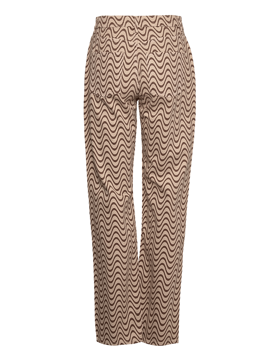 Envii - ENBREE STRAIGHT JEANS AOP 6865 - gerade jeans - brown wave - 1