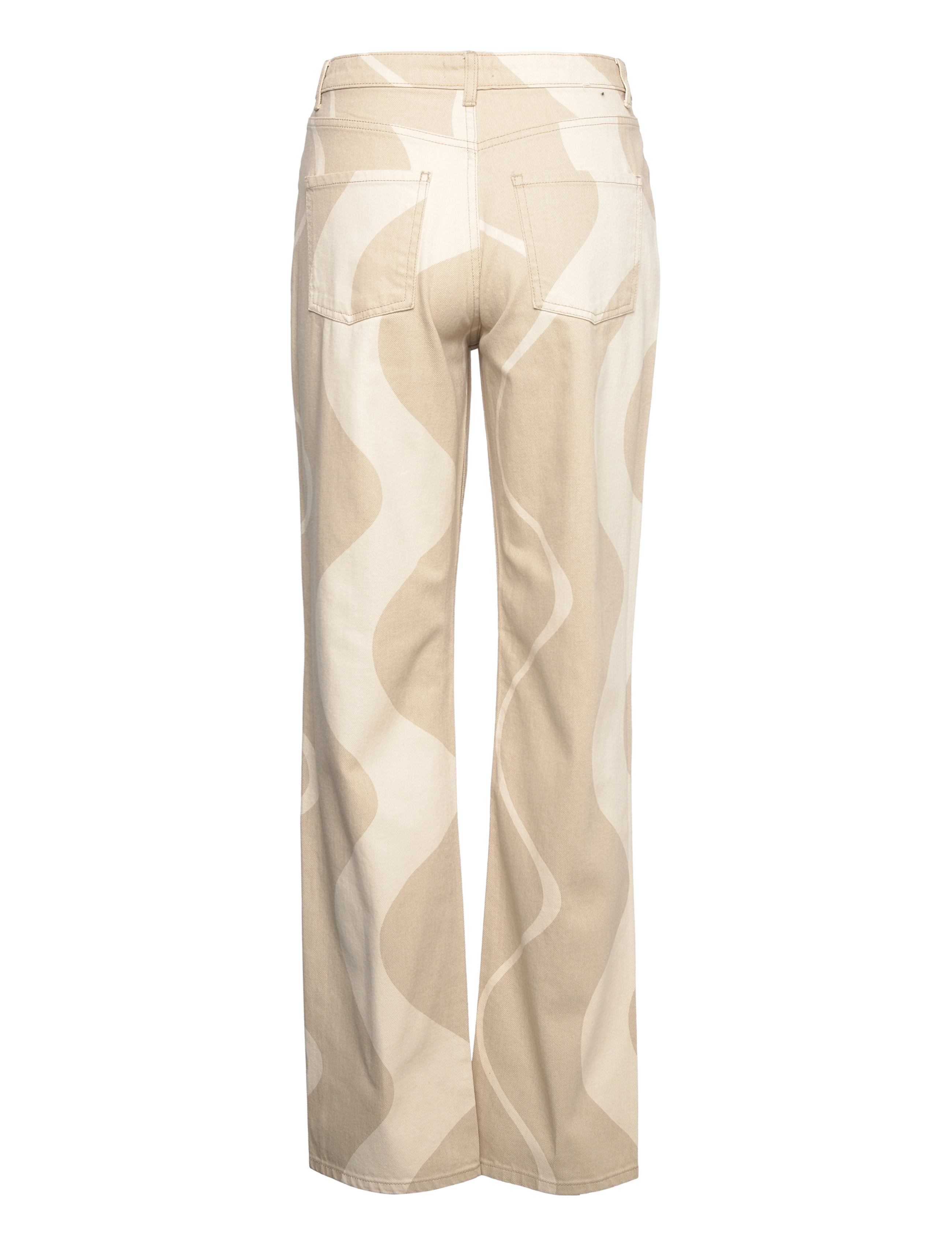 Envii - ENBREE STRAIGHT JEANS AOP 6865 - straight jeans - sand wave aop - 2