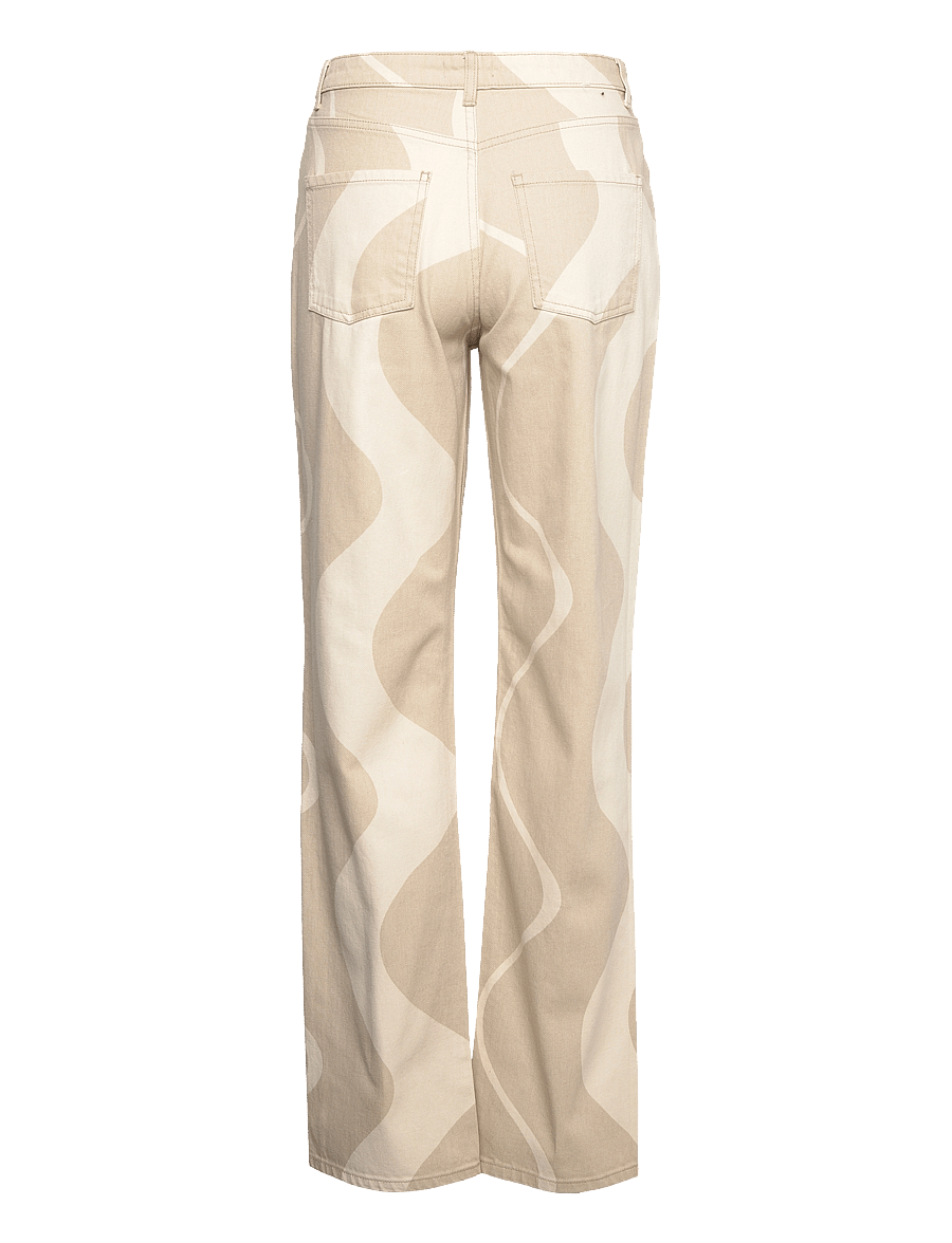Envii - ENBREE STRAIGHT JEANS AOP 6865 - gerade jeans - sand wave aop - 2