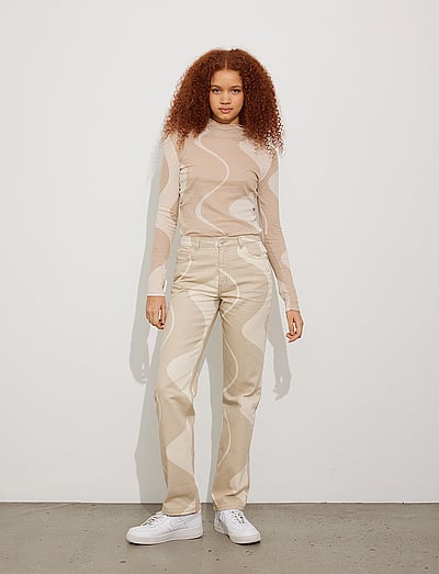 Envii ENBREE STRAIGHT JEANS AOP 6865 - Jeans - SAND WAVE AOP / multi