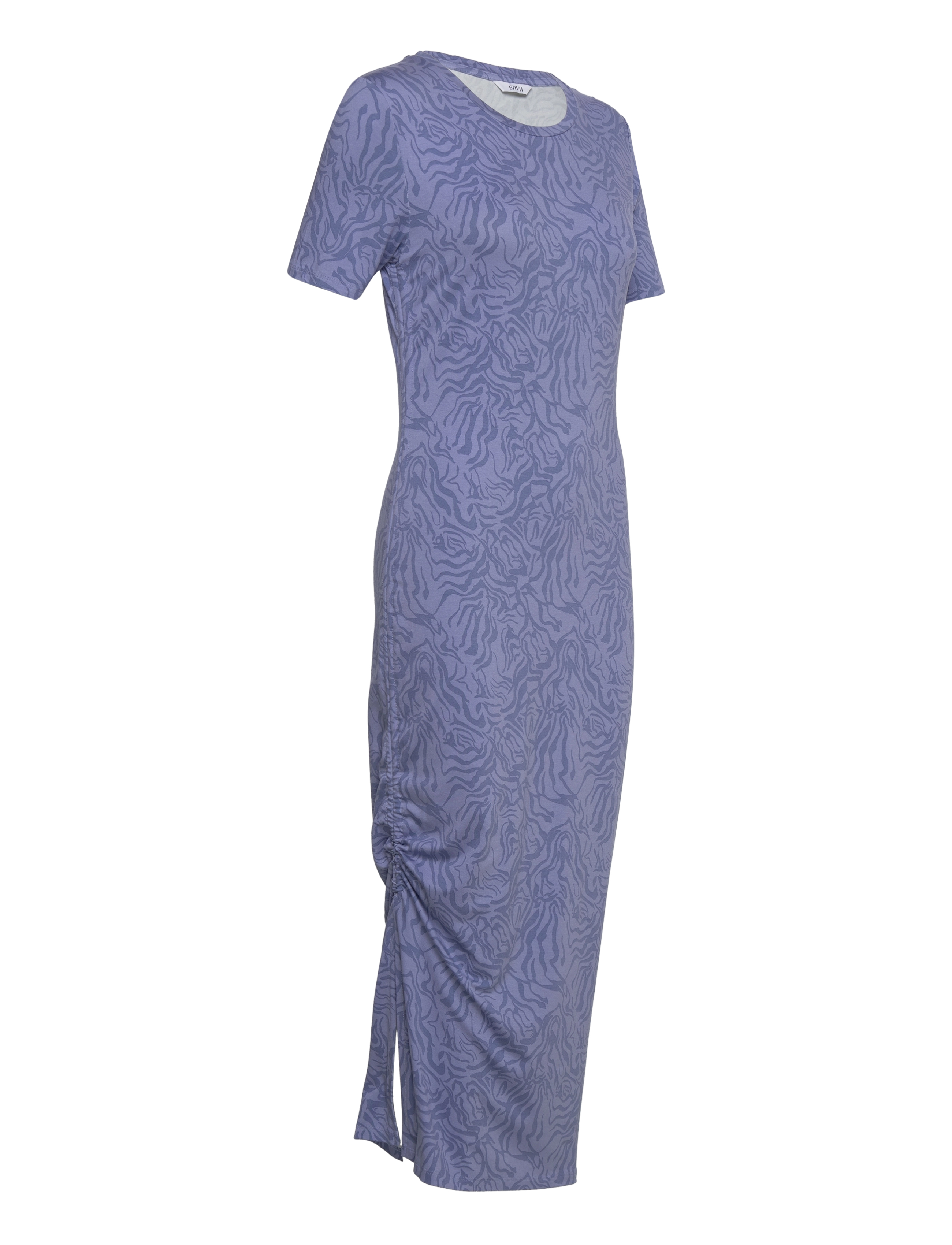 Envii - ENZOE SS DRESS AOP BZ 5329 - vabaaja kleidid - blue imp zebra - 2