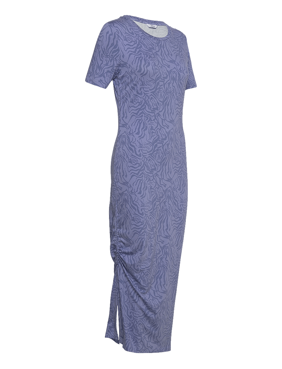 Envii - ENZOE SS DRESS AOP BZ 5329 - t-shirt dresses - blue imp zebra - 2