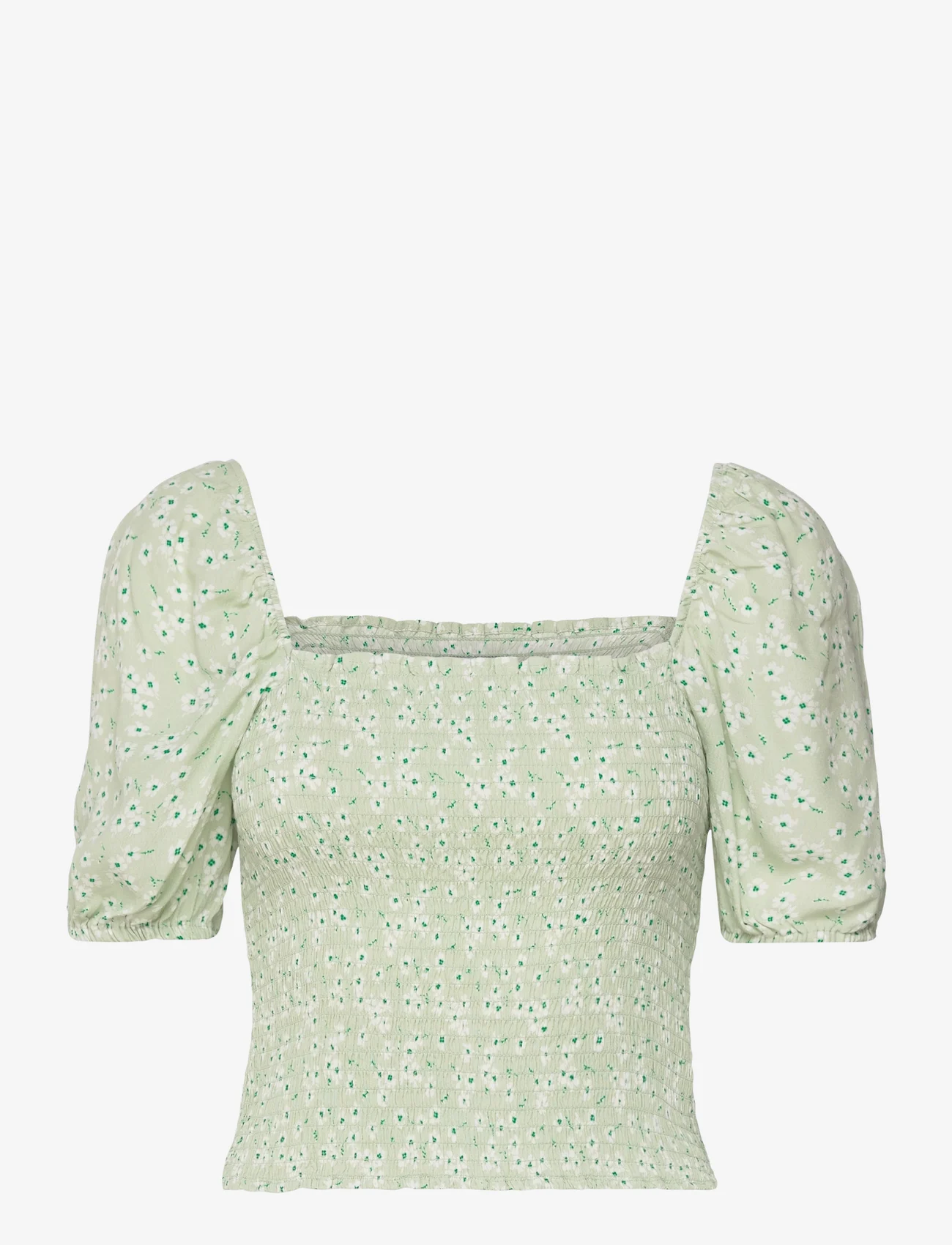 Envii - ENKULA SS TOP AOP 6696 - short-sleeved blouses - quiet bloom - 0