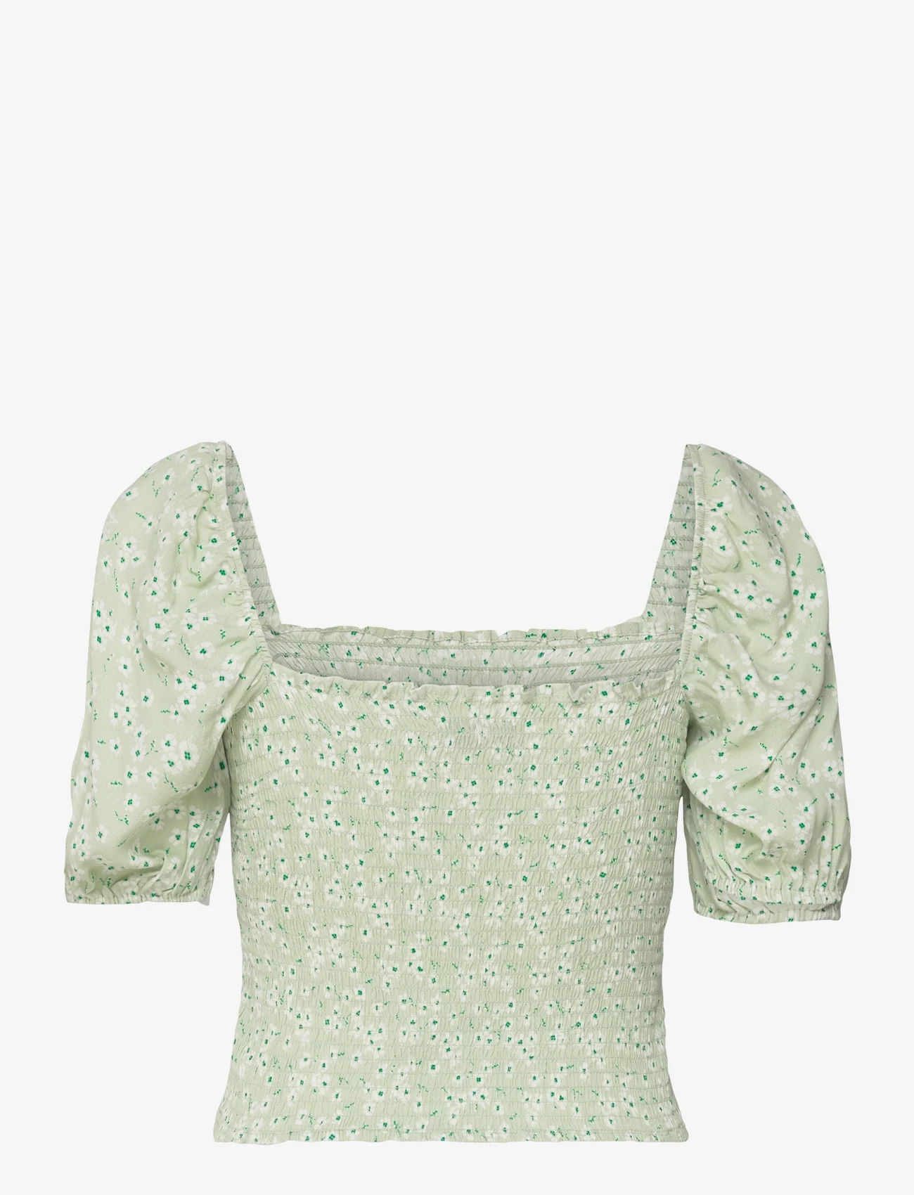 Envii - ENKULA SS TOP AOP 6696 - short-sleeved blouses - quiet bloom - 1