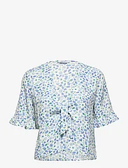 Envii - ENGOLDSTONE SS TOP AOP 6696 - short-sleeved blouses - field of blue - 0