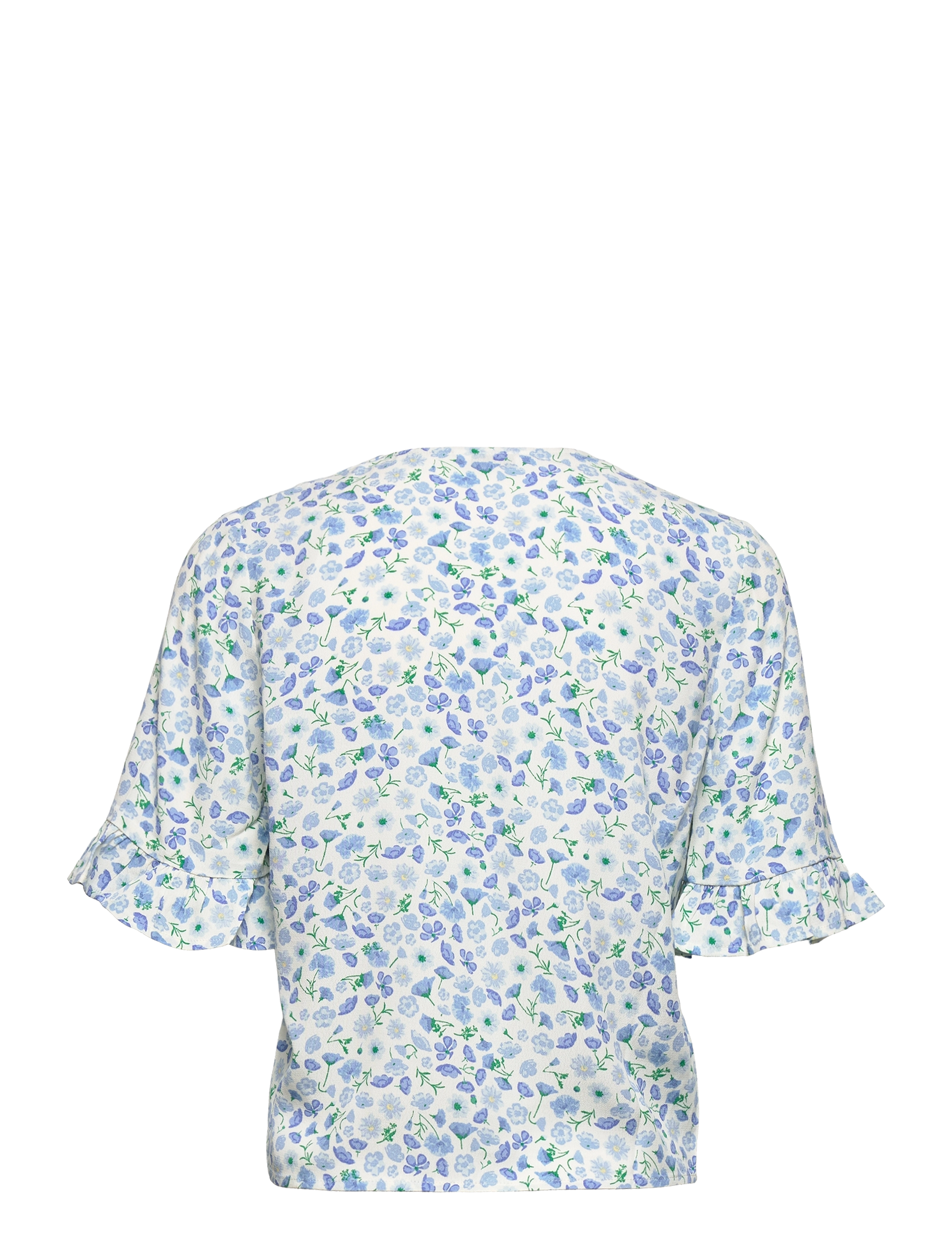 Envii - ENGOLDSTONE SS TOP AOP 6696 - kurzämlige blusen - field of blue - 1