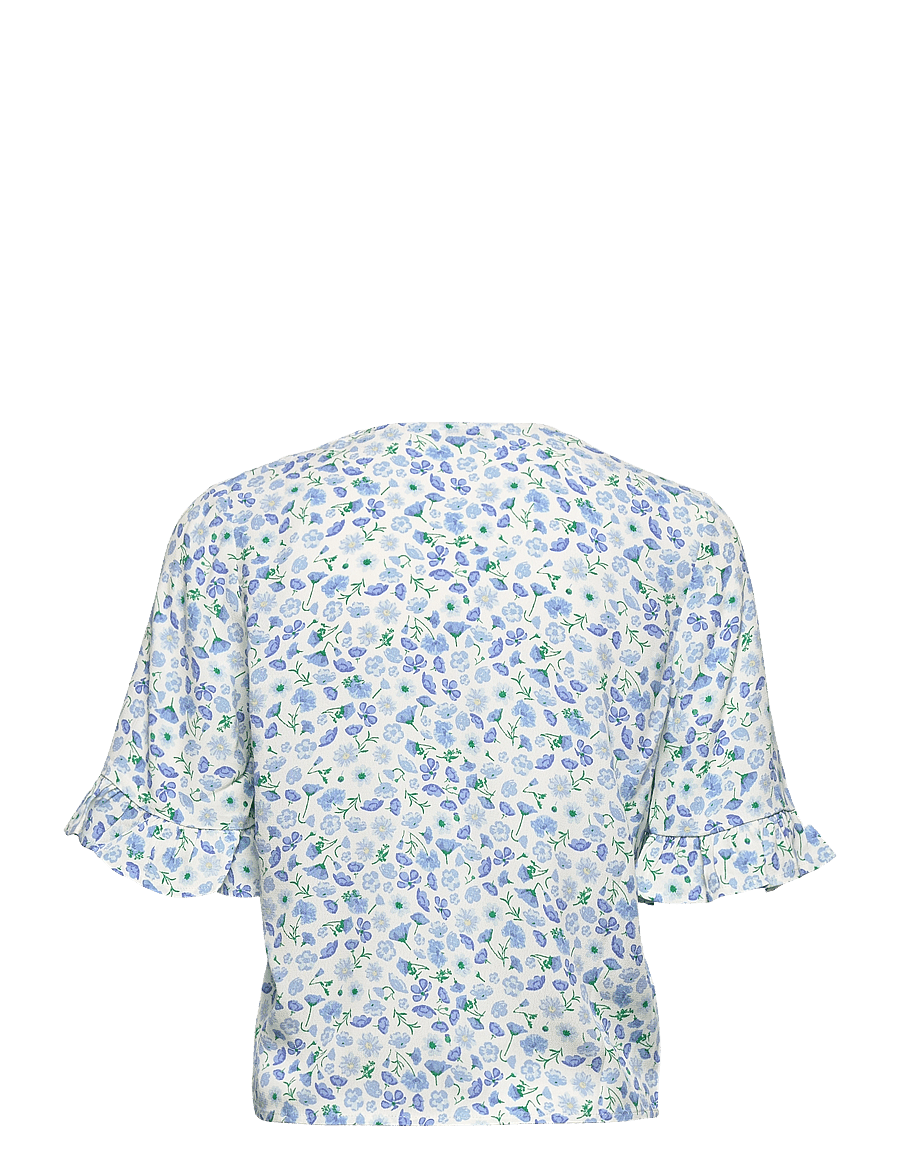 Envii - ENGOLDSTONE SS TOP AOP 6696 - blouses met korte mouwen - field of blue - 1