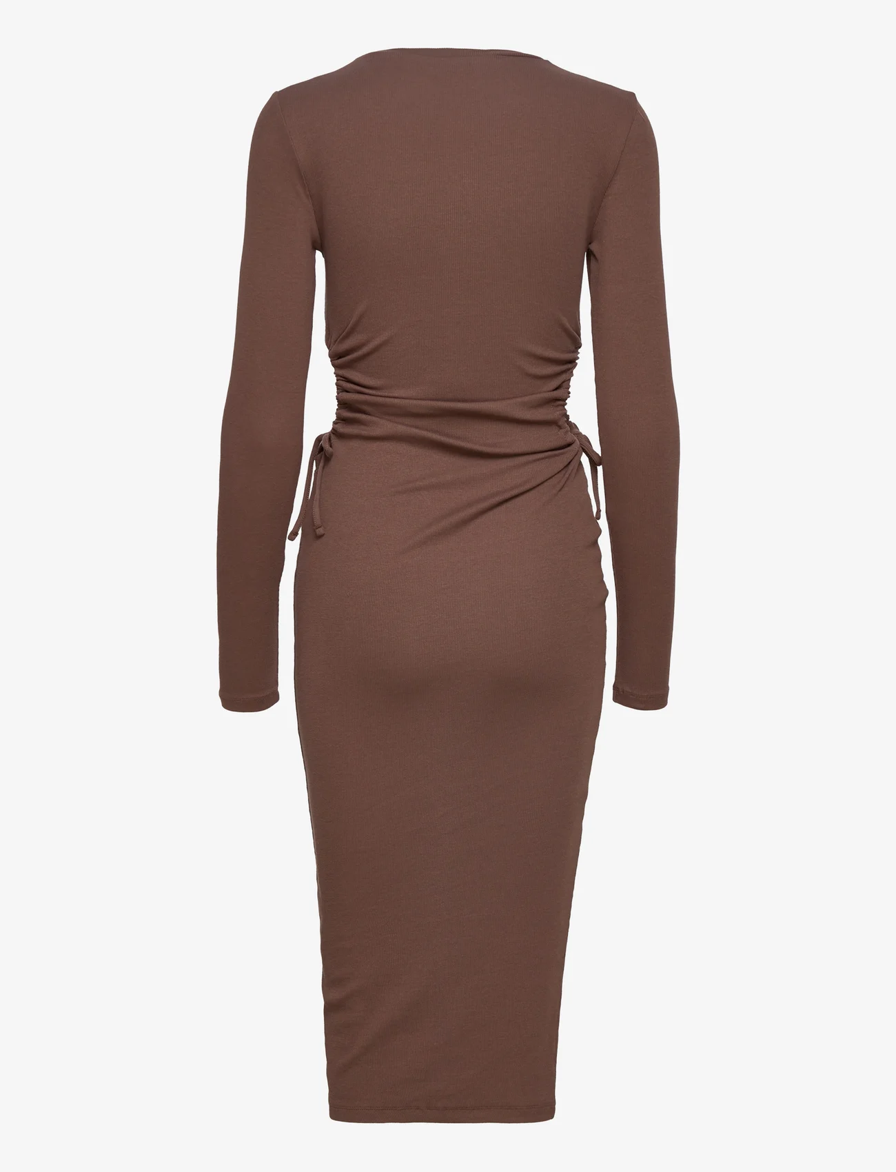 Envii - ENALLY LS HOLE DRESS 5314 - tettsittende kjoler - chestnut - 1