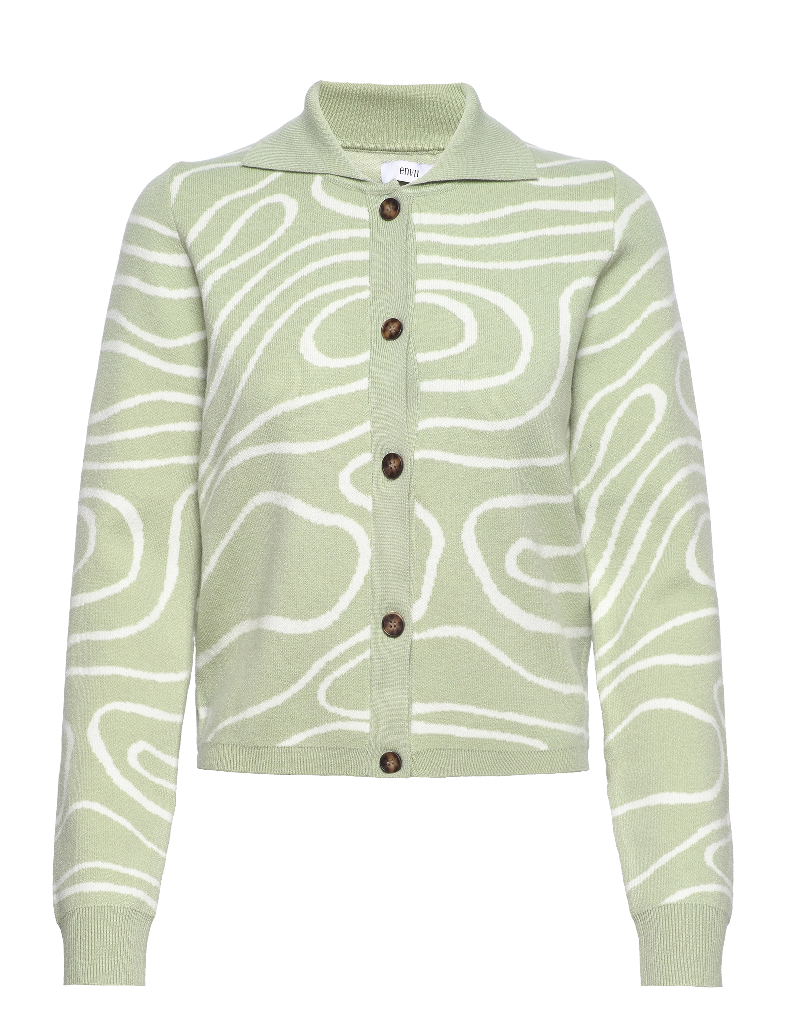 Envii - ENNETTLE LS CARDIGAN 6924 - green wood - 0