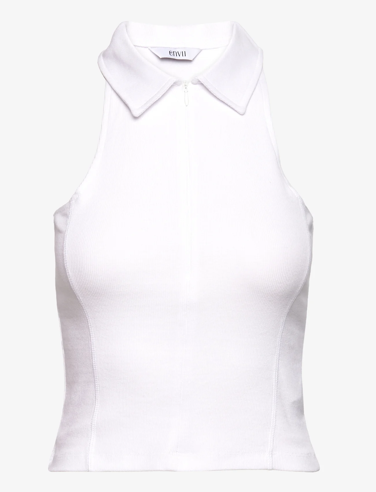 Envii - ENALLY SL POLO TEE 5314 - t-shirts & topper - bright white - 0