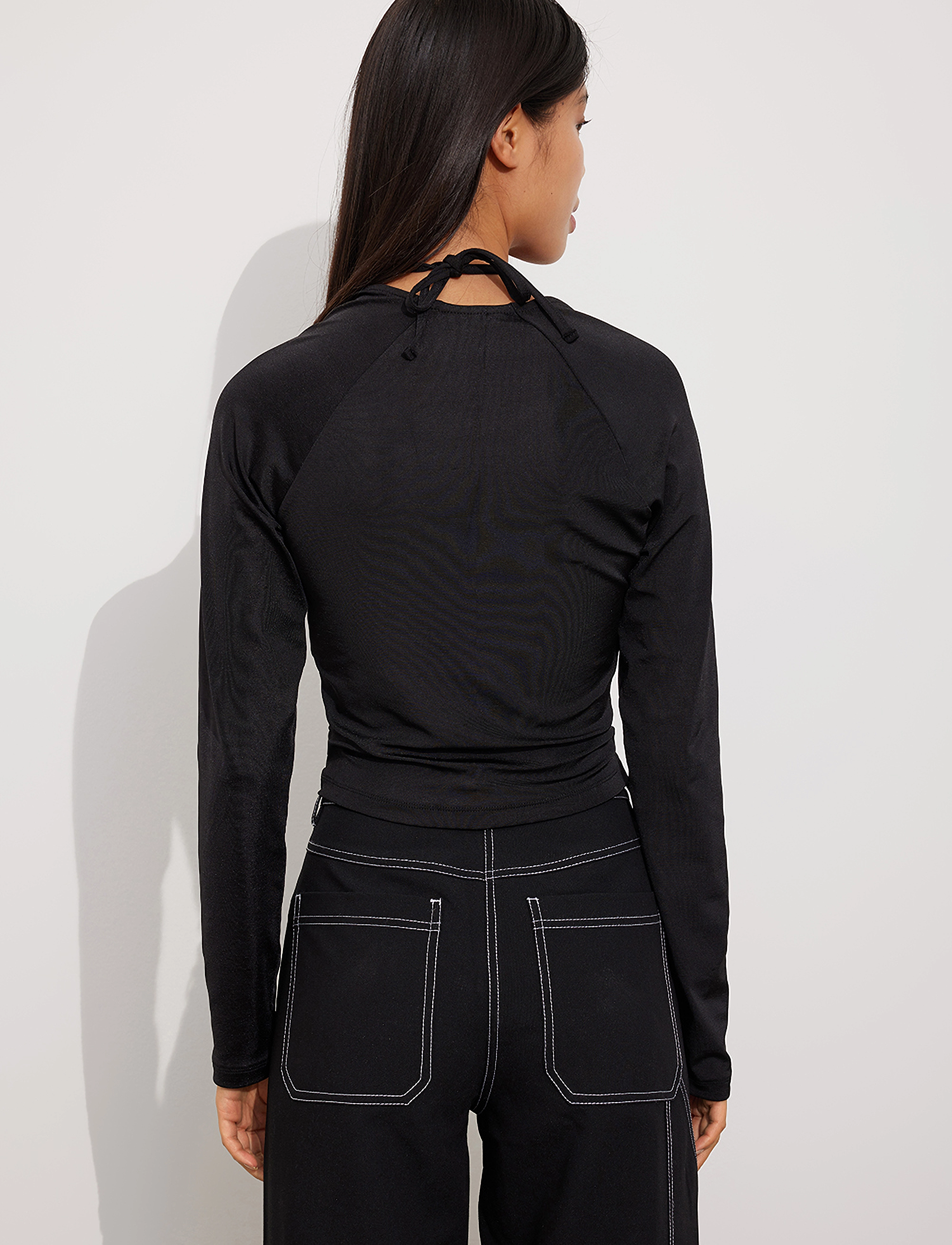Envii - ENMARS LS TEE 6921 - crop tops - black - 3