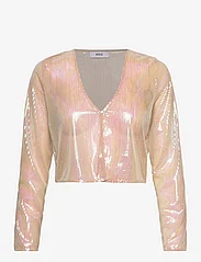 Envii - ENNOVA LS TOP 7003 - long-sleeved blouses - nude sequins - 0