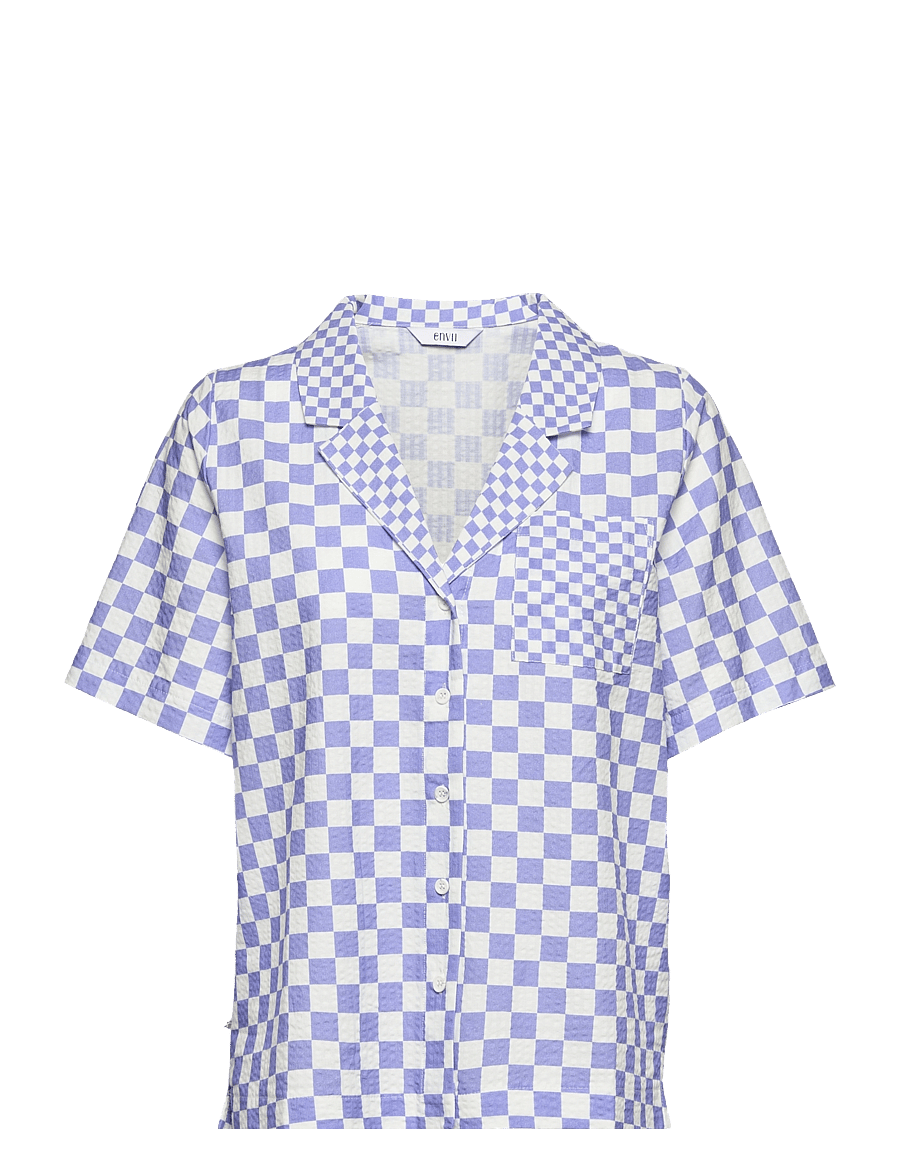 Envii - ENENZO SS SHIRT AOP 6743 - kortærmede skjorter - chess big - 0