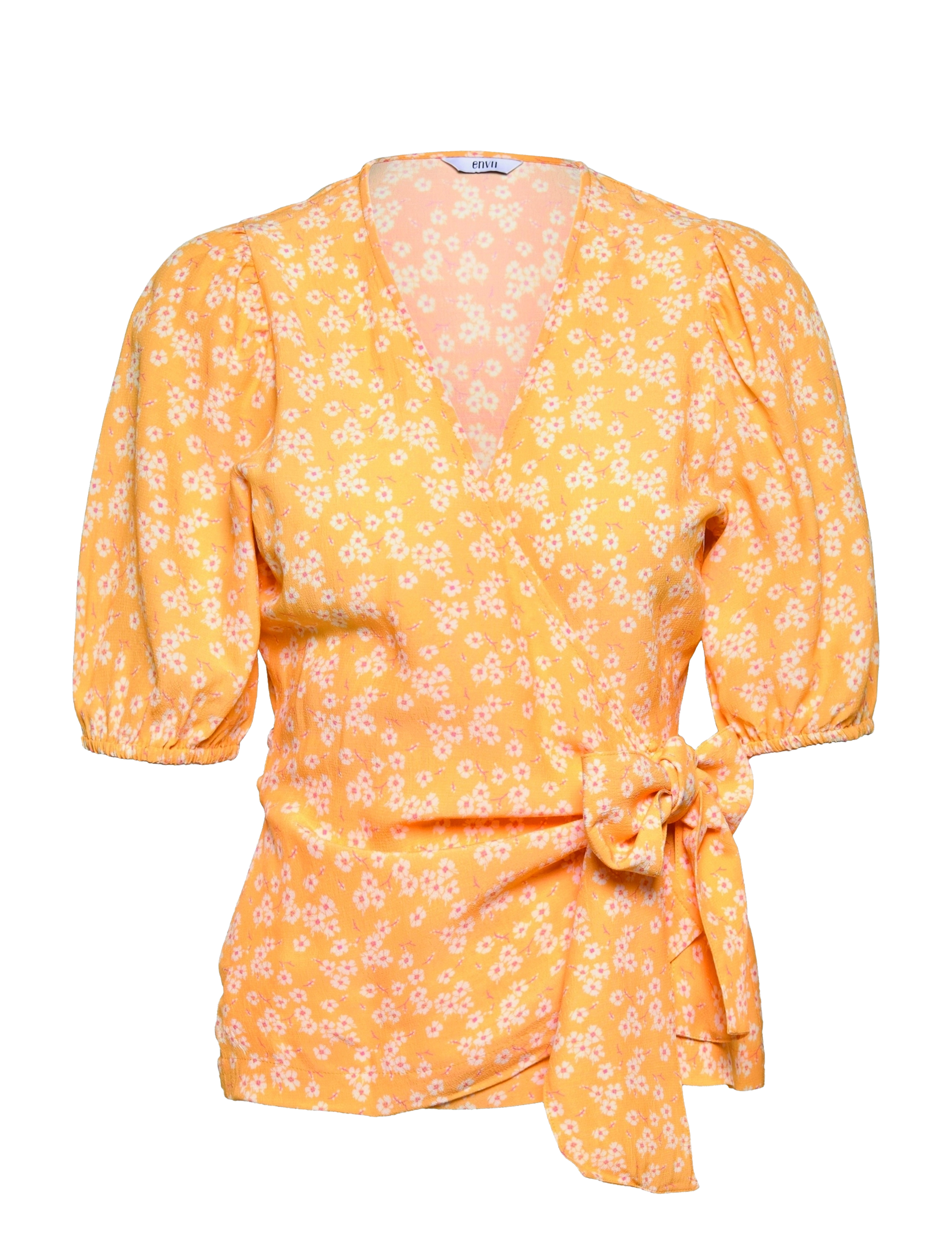 ENVII Enivory Ss Oberteil Aop 6902 Orange - XXS - Damen