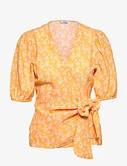 Envii - ENIVORY SS TOP AOP 6902 - long-sleeved blouses - sunny bryony - 0