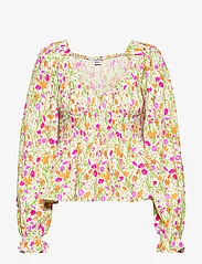 Envii - ENERICA TOP AOP 6902 - long-sleeved blouses - sunny meadow - 0