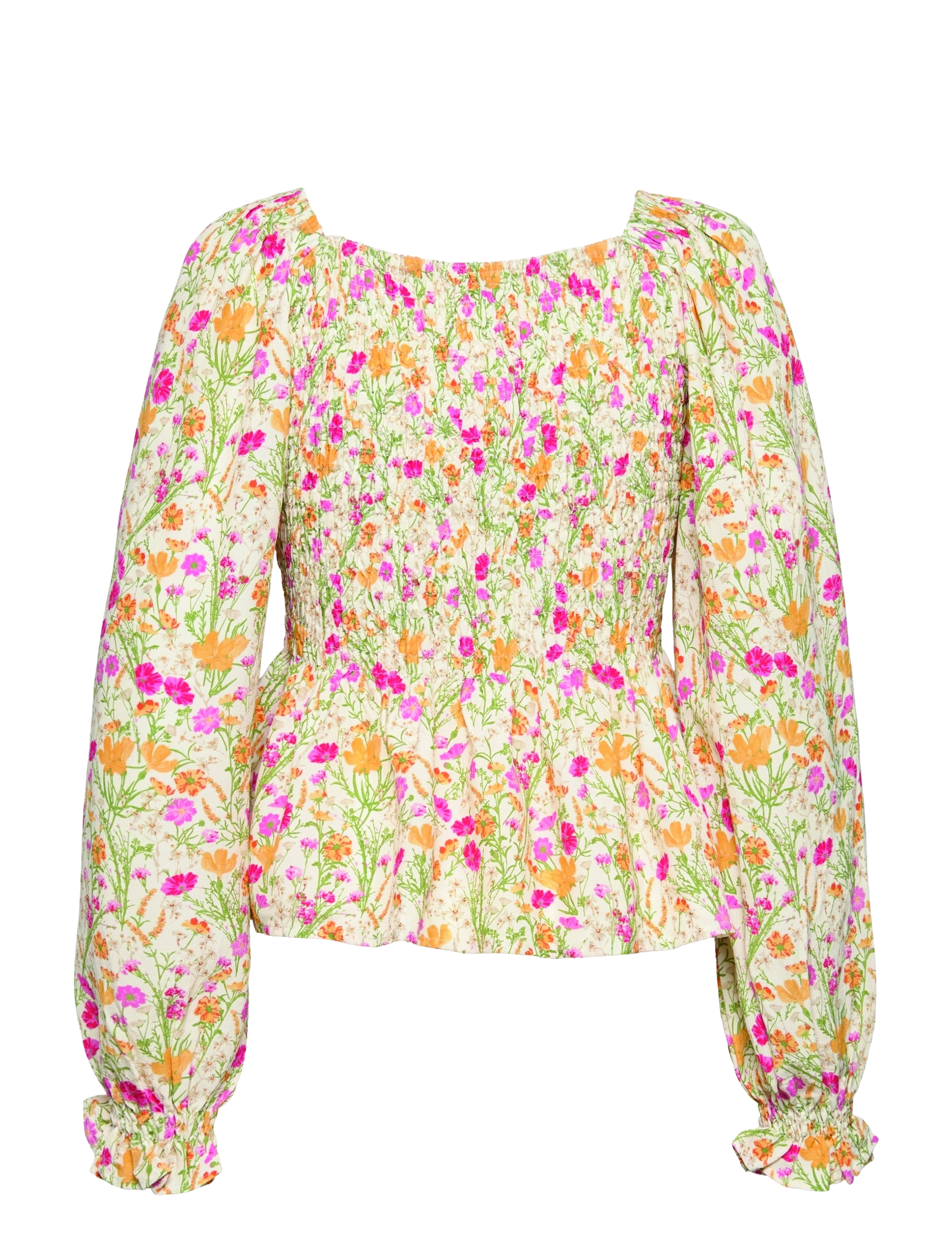Envii - ENERICA TOP AOP 6902 - langærmede bluser - sunny meadow - 1