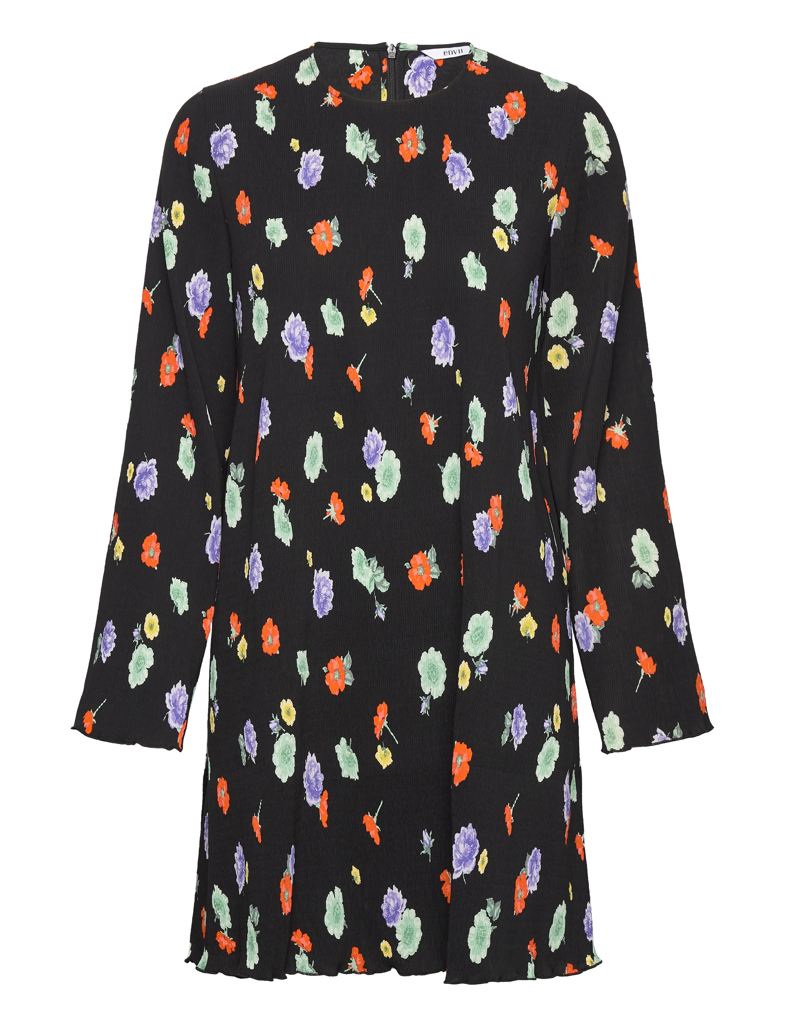 Envii Enmette Ls Dress 6954, S, Dresses, Schwarz - Short Dress, Frauen