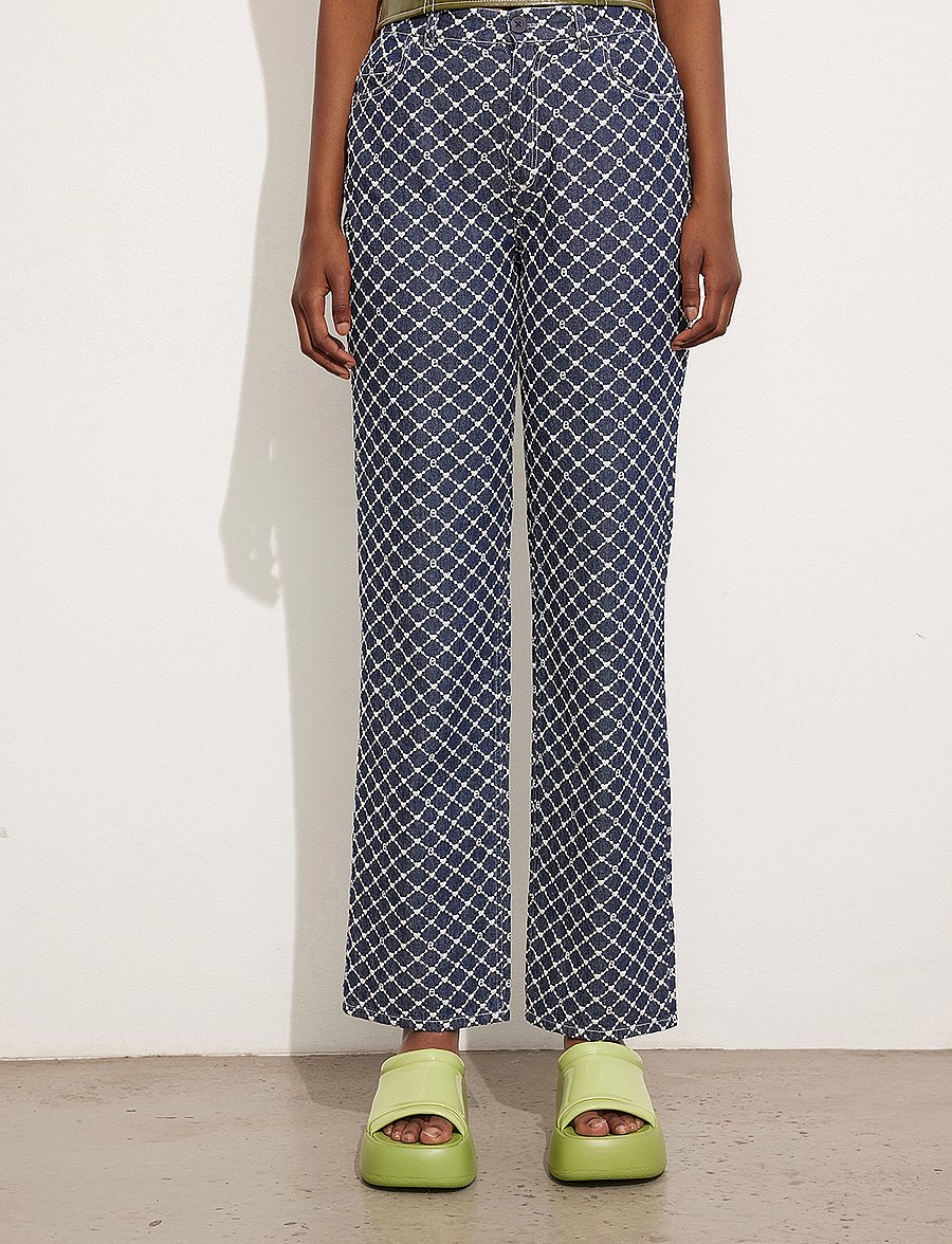 Envii - ENKATRINE PANTS 6956 - bukser med lige ben - denim emb - 3