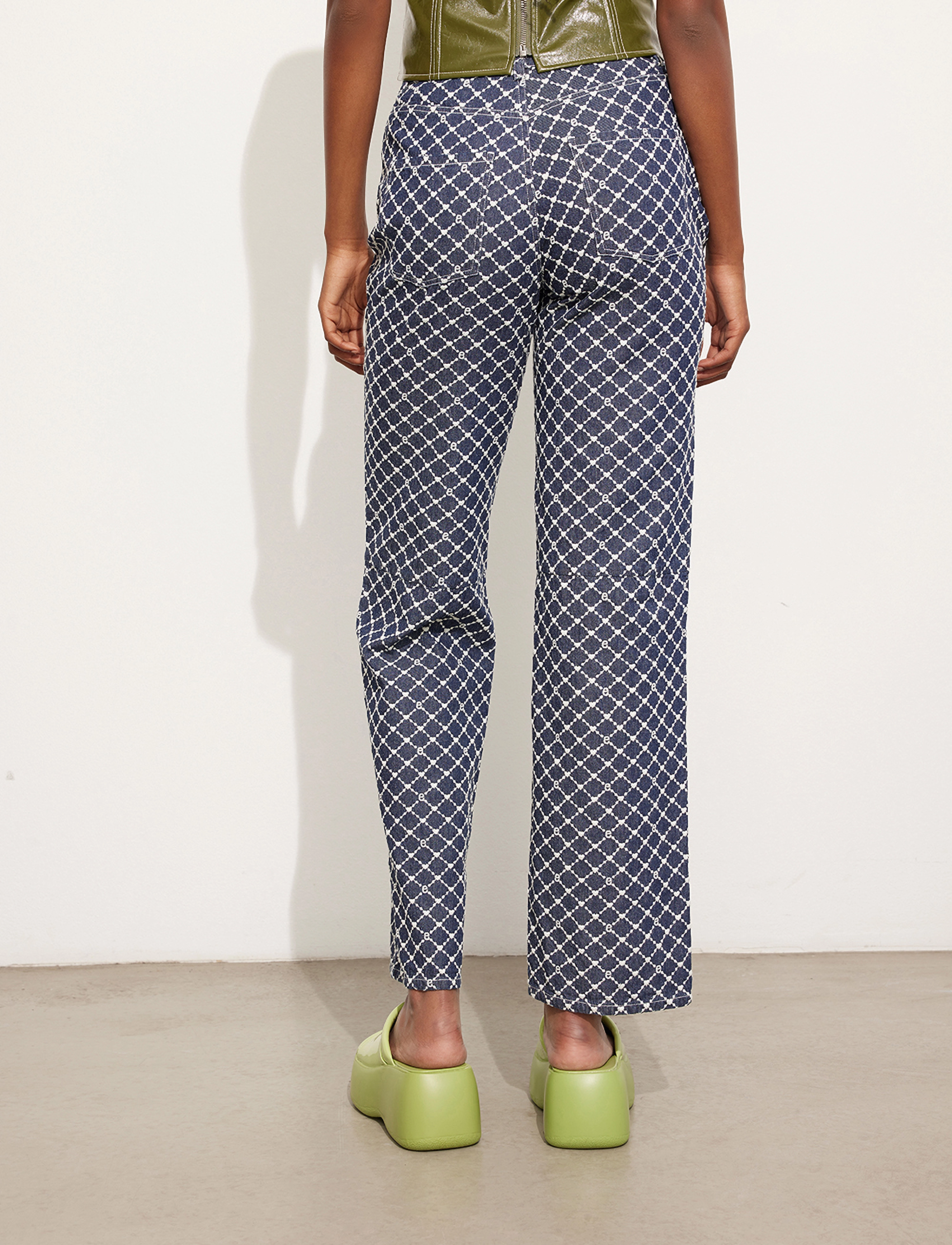 Envii - ENKATRINE PANTS 6956 - bikses ar taisnām starām - denim emb - 4
