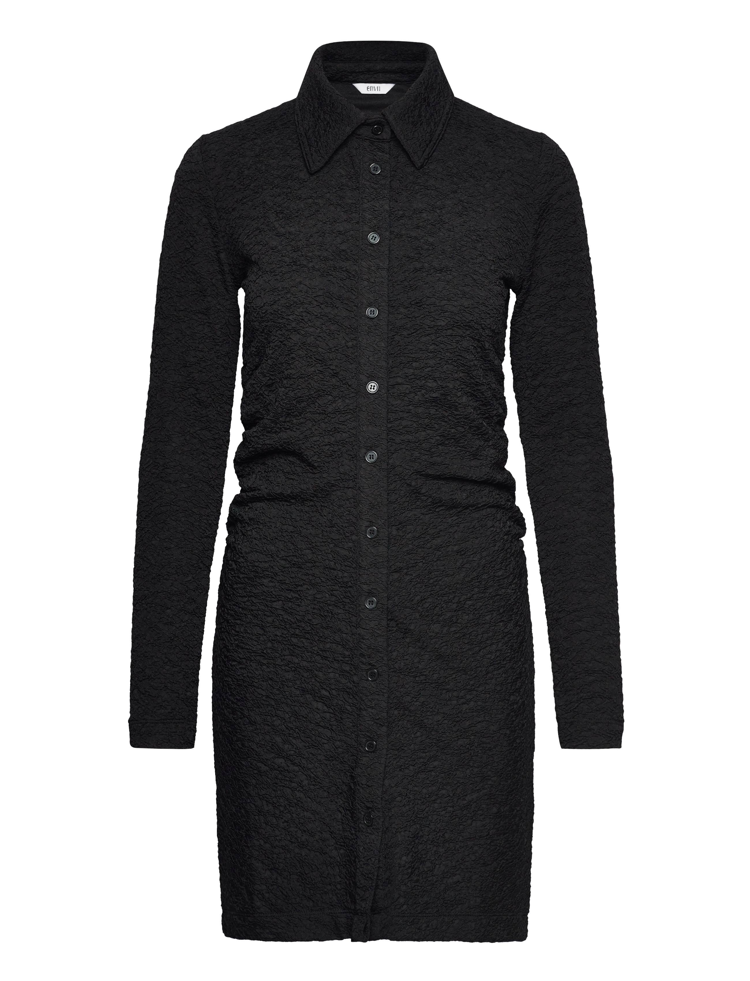 Envii ENLAURA LS DRESS 6960 - Skjortekjoler - BLACK / black